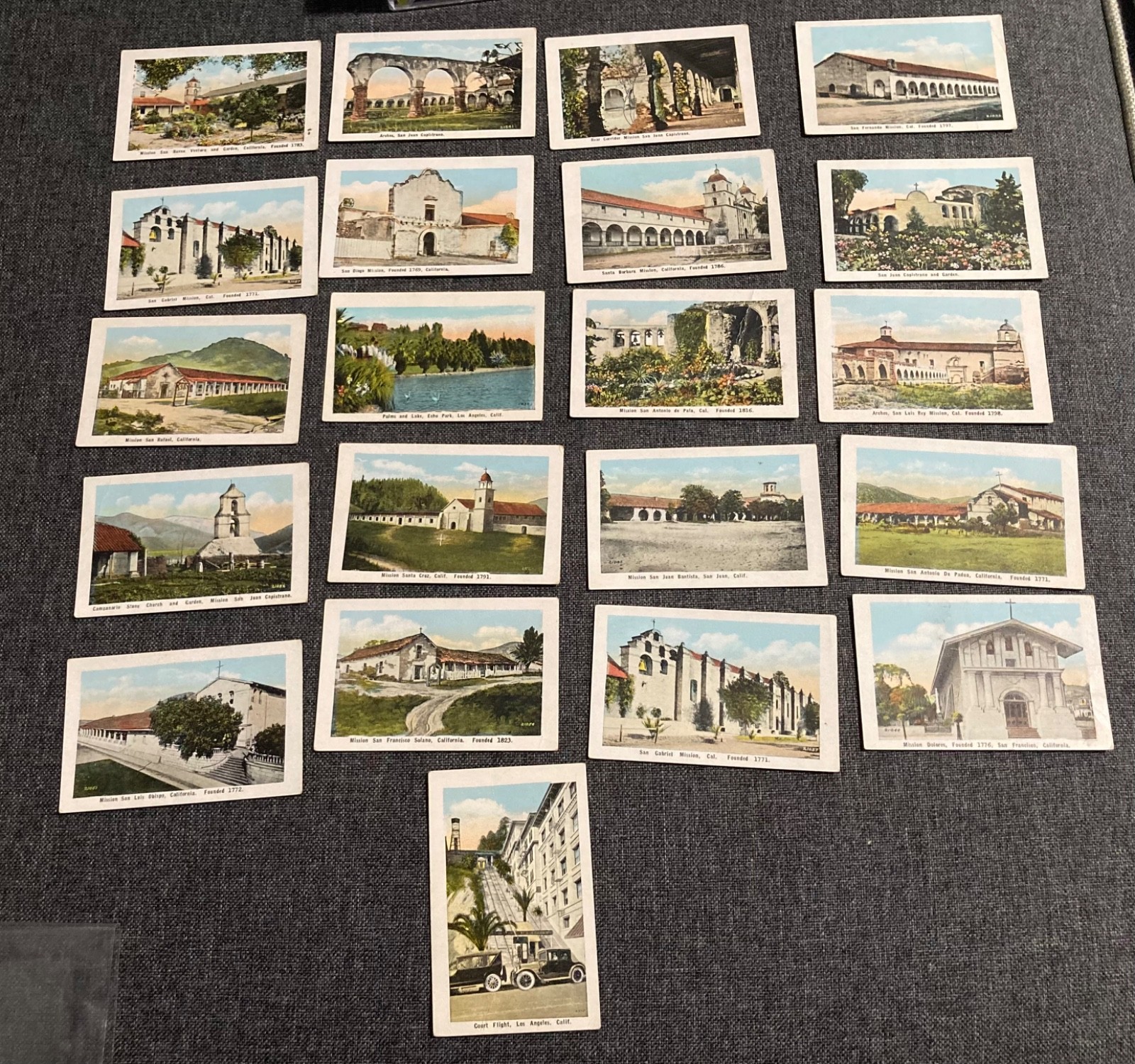 RPPC C1940 California Landmark Postcards - Lot of 21 Great Condition - Missions RPPC C1940 California Landmark Postcards - Lot of 21 Great Condition - Missions