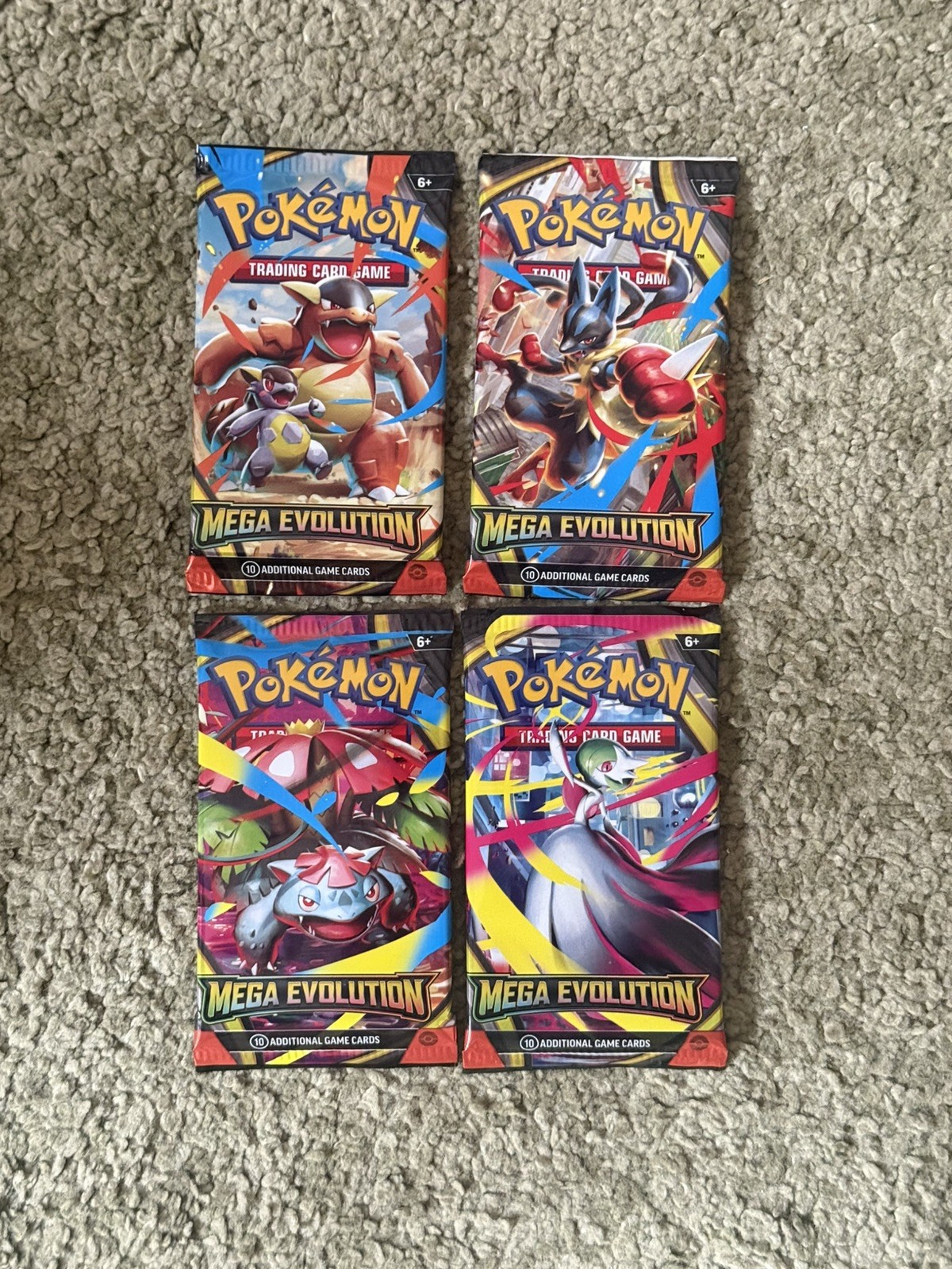 Pokemon TCG Mega Evolutions Evolution Base Set Single Booster Pack Full Art Set