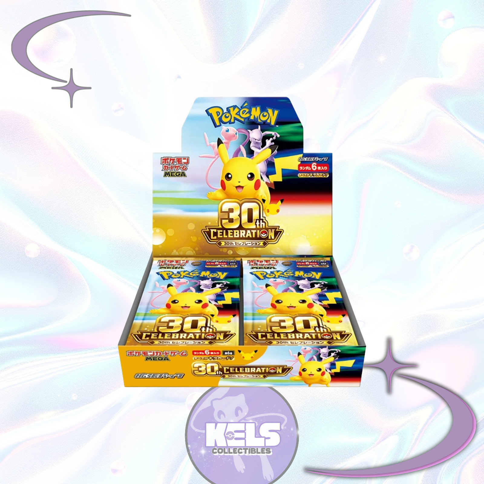 Pokémon Japanese 30th Anniversary Booster Box M6A Factory Sealed Mega US SELLER