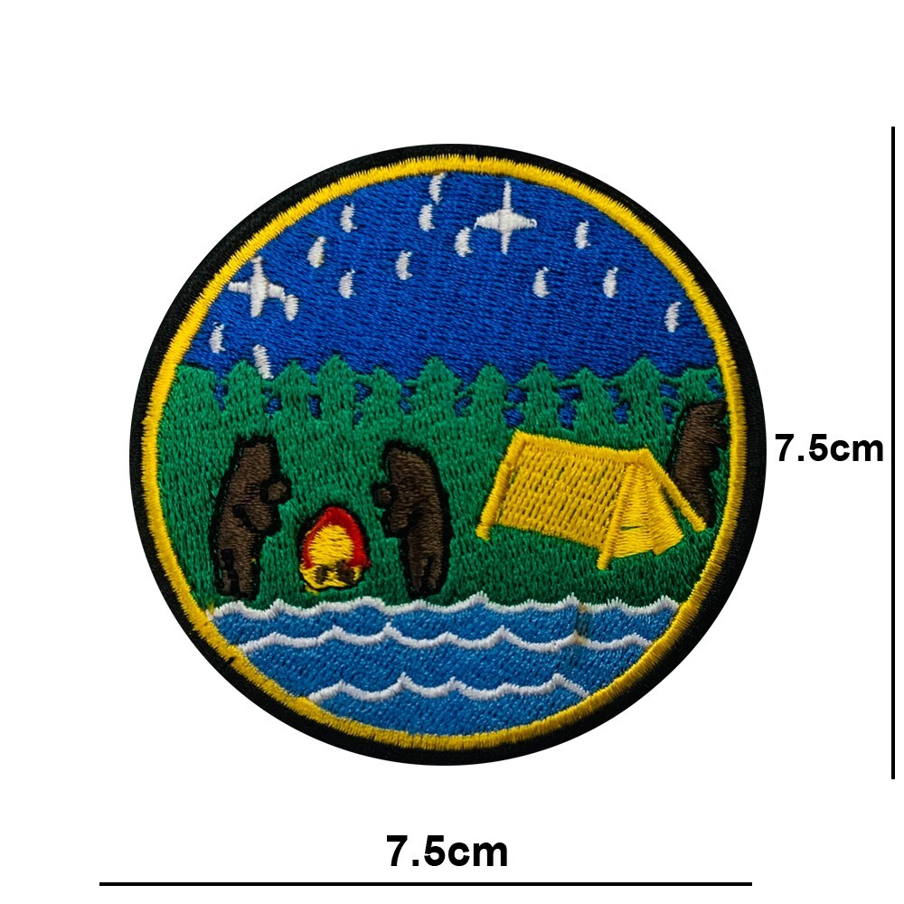 Camping Adventure bears Iron or Sew On Embroidered Patch applique Badge logo. Camping Adventure bears Iron or Sew On Embroidered Patch applique Badge logo.