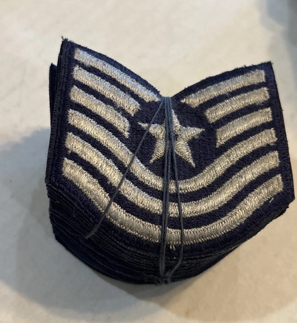 Patch Small SIZE OLD STYLE USAF Air Force MASTER SERGEANT 20 Bundle Obsolete