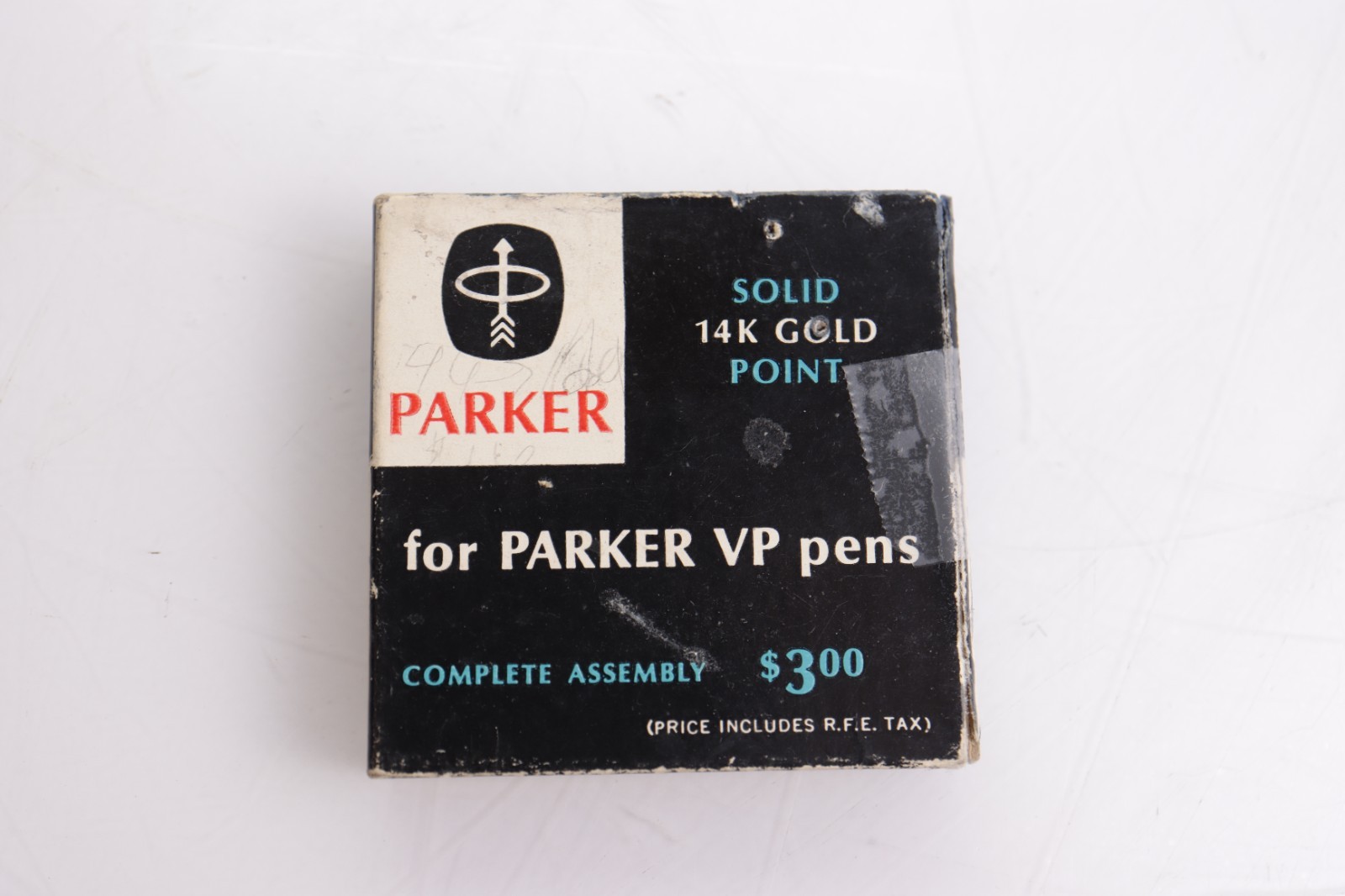 Vintage Parker VP 14K Gold Fine Nib Assembly with Original Box USA Vintage Parker VP 14K Gold Fine Nib Assembly with Original Box USA