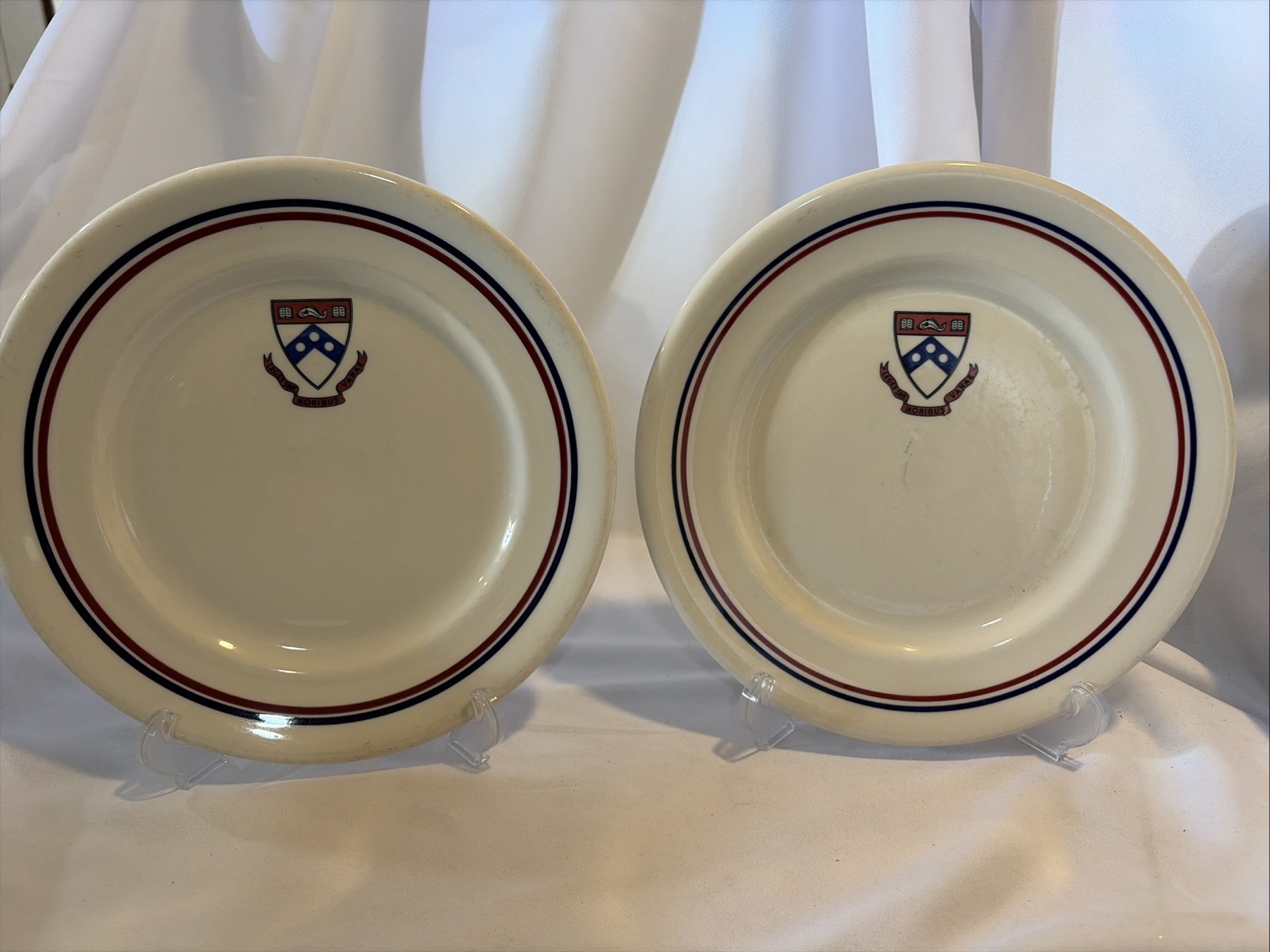VTG University of Pennsylvania 9.5” Dinner Plates by Shenango China - Set of 2 VTG University of Pennsylvania 9.5” Dinner Plates by Shenango China - Set of 2