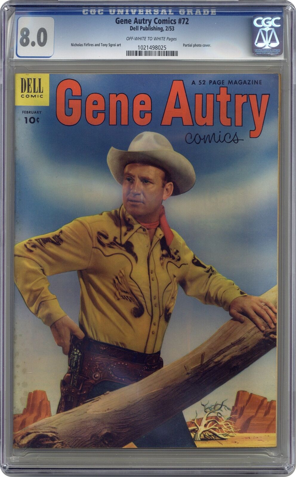 Gene Autry Comics #72 CGC 8.0 1953 1021498025