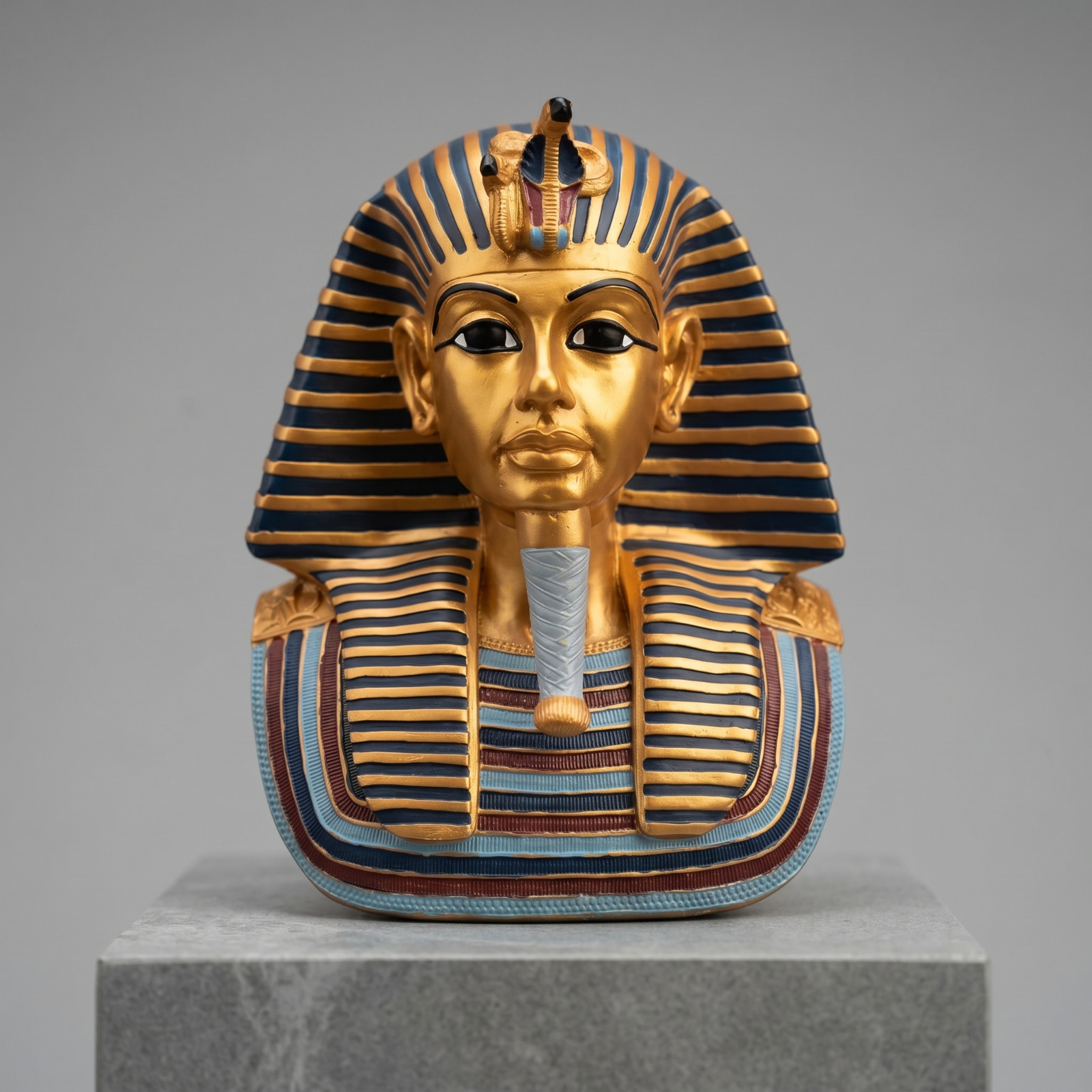 Tutankhamun Mask Replica Ancient Egyptian Pharaoh Statue Bust Sculpture Decor