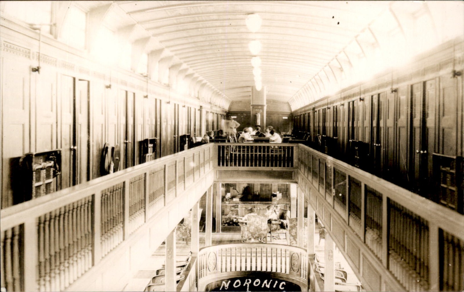 Steamship Ship interior NORONIC c1910s-20s Real Photo Vintage Postcard bhn Steamship Ship interior NORONIC c1910s-20s Real Photo Vintage Postcard bhn
