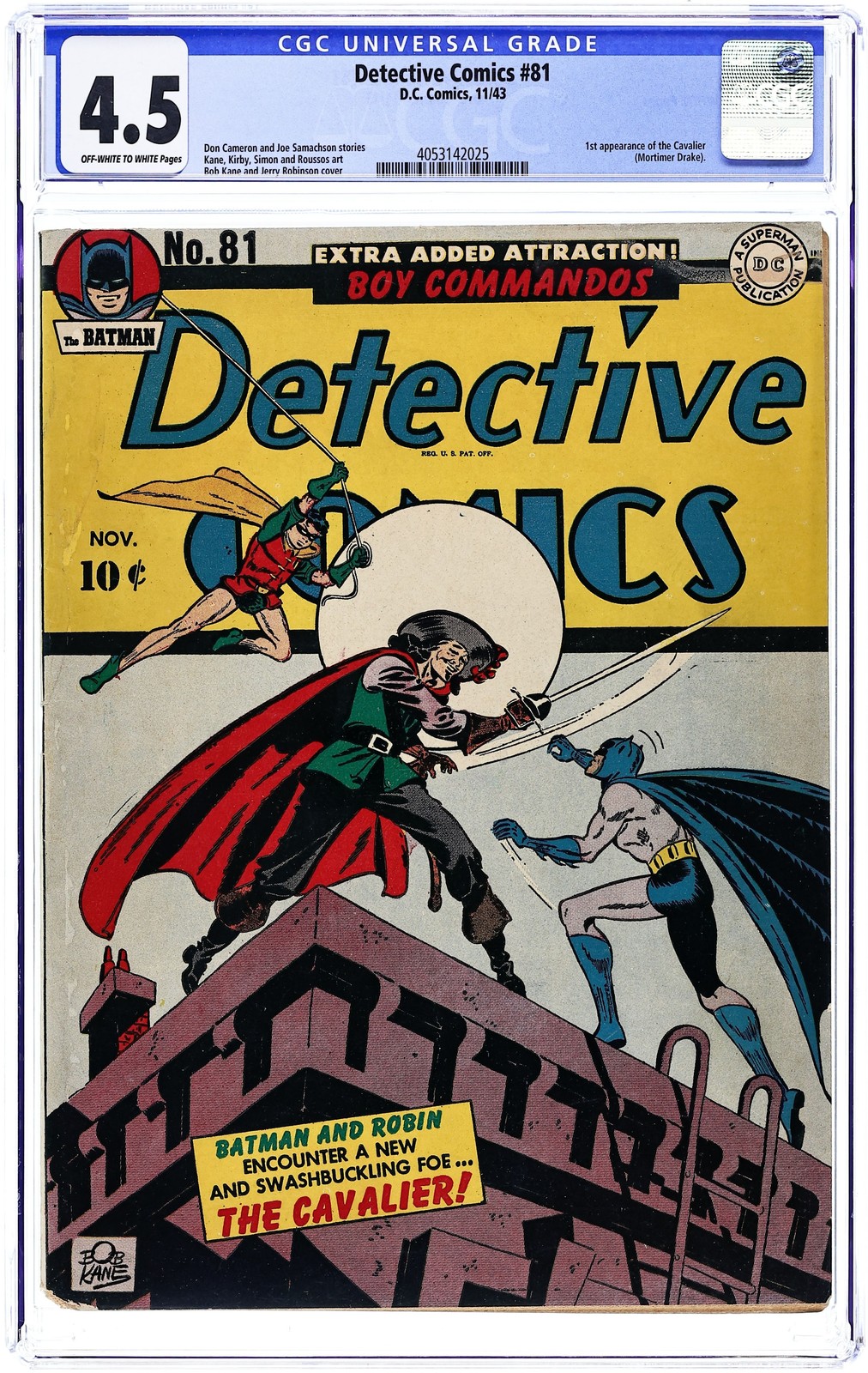 Detective Comics #81 CGC 4.5 1943 4053142025