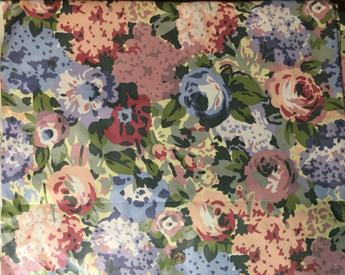 Vintage Textile Cohama Riverdale Floral Chintz \