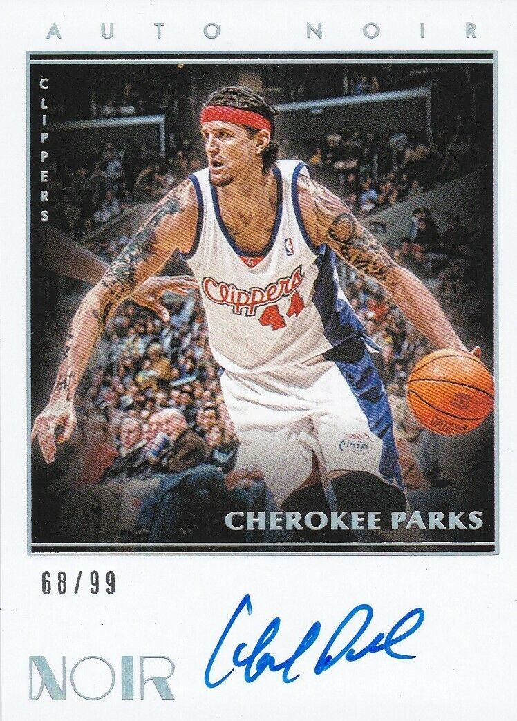 2019-20 Cherokee Parks Panini Black Color Autographs #14/99 Clippers Nice car