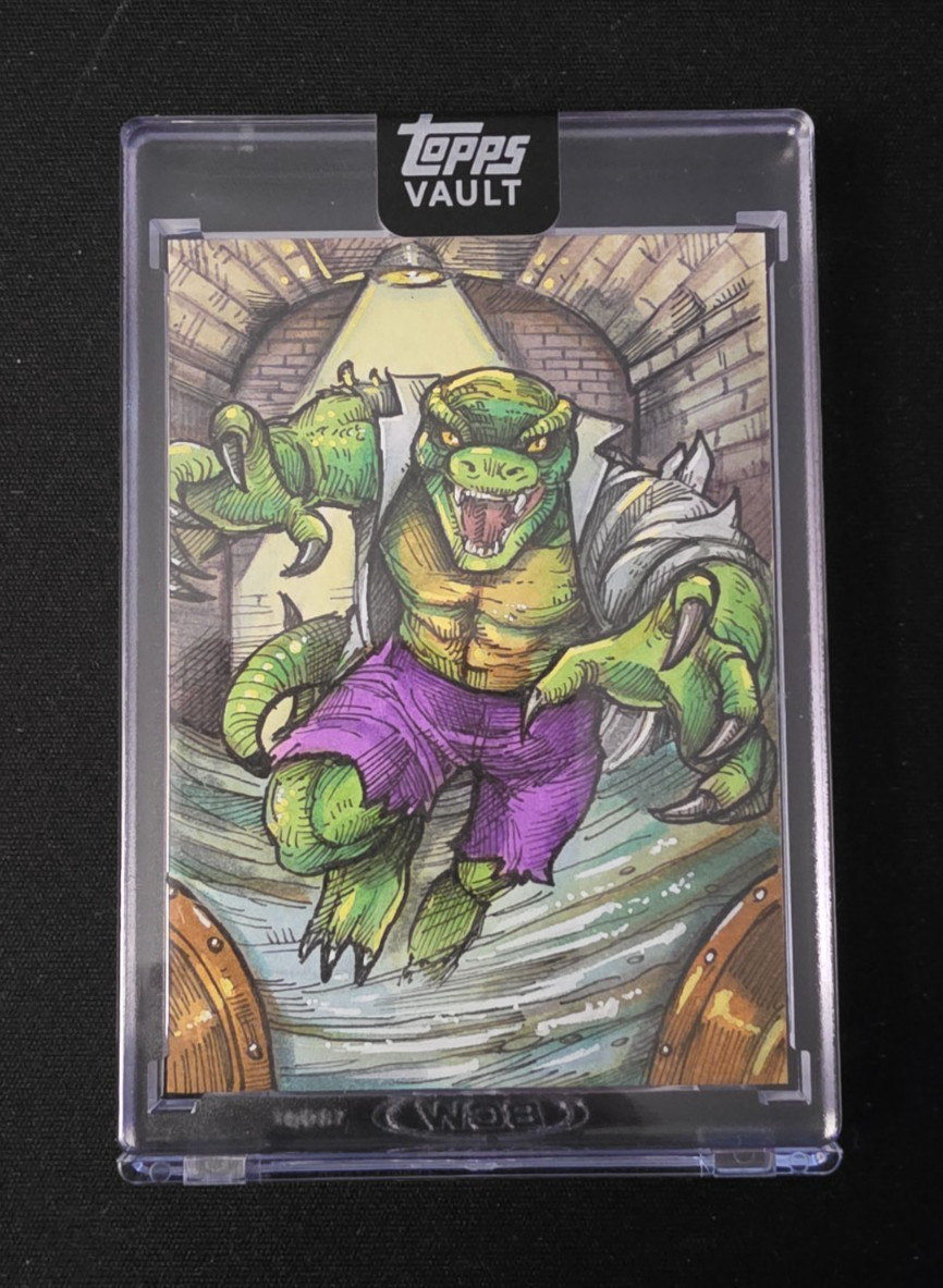 2026 Topps Marvel Vault Lizard 1/1 Premiere Sketch Card By Michael Mastermaker 2026 Topps Marvel Vault Lizard 1/1 Premiere Sketch Card By Michael Mastermaker