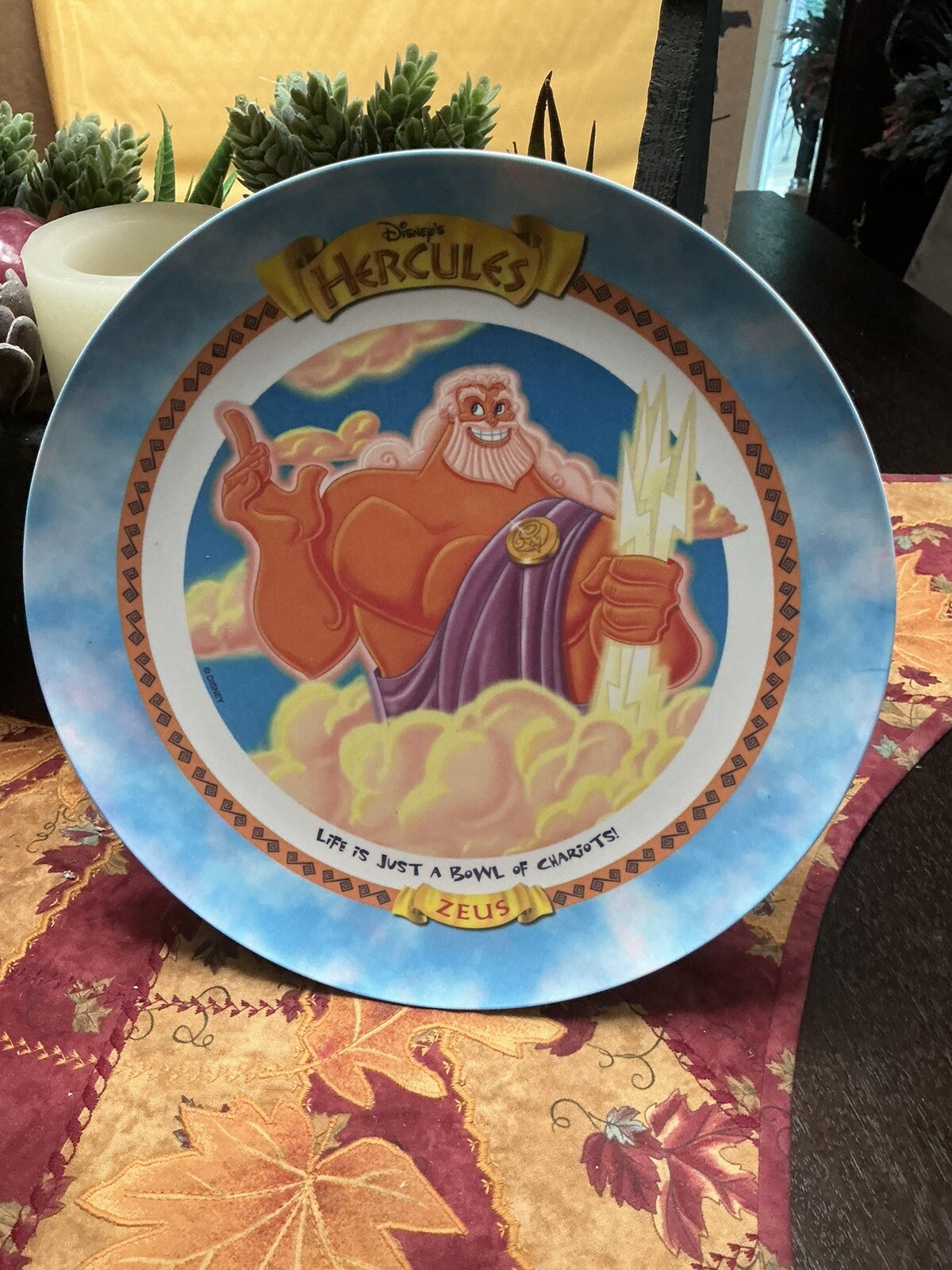 Vintage 1997 McDonald’s Hercules Dinner Plate Zeus Vintage 1997 McDonald’s Hercules Dinner Plate Zeus