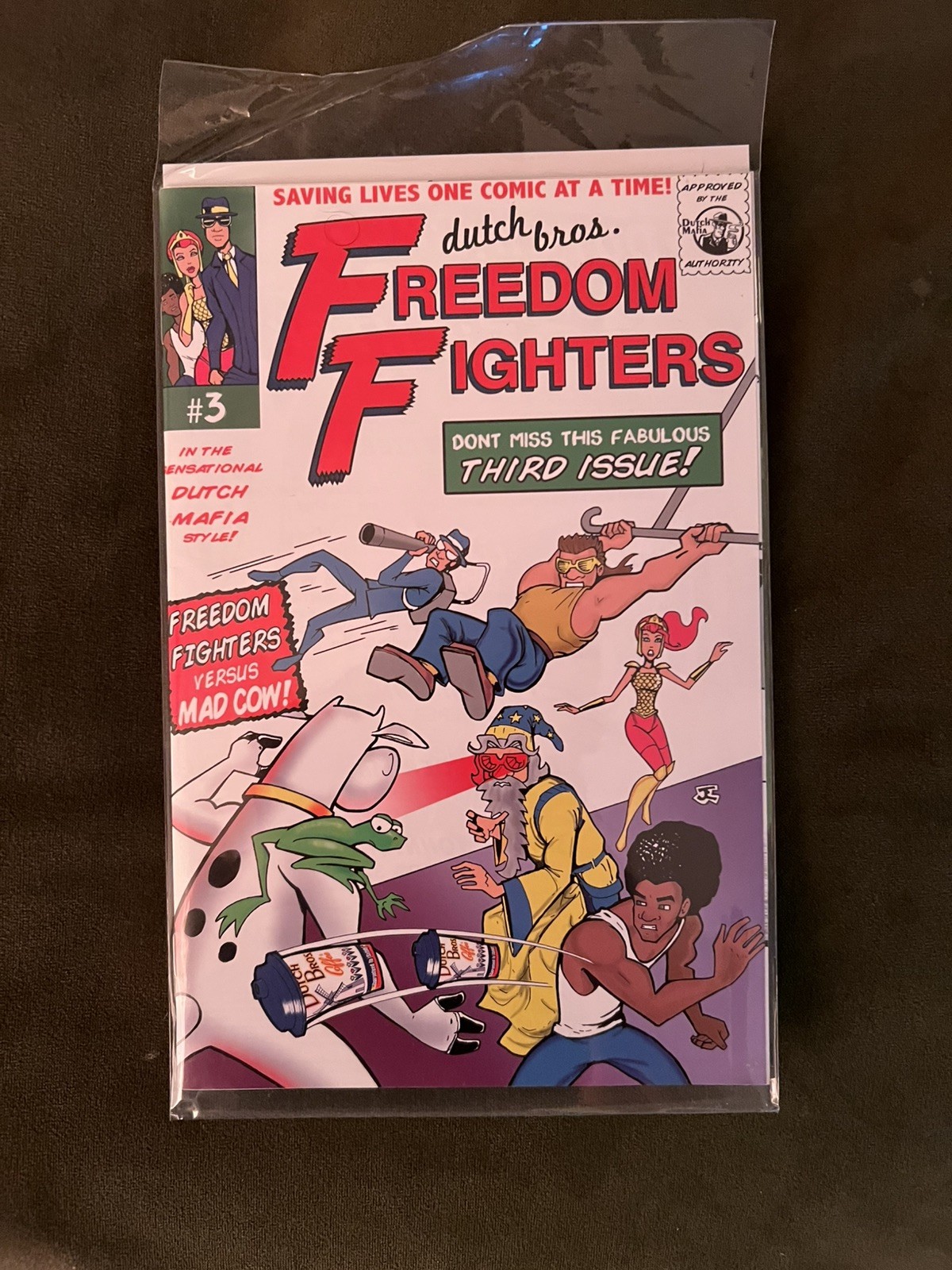 DUTCH BROS. FREEDOM FIGHTERS Comic Book #3 Coffee Merch Third Issue DUTCH BROS. FREEDOM FIGHTERS Comic Book #3 Coffee Merch Third Issue