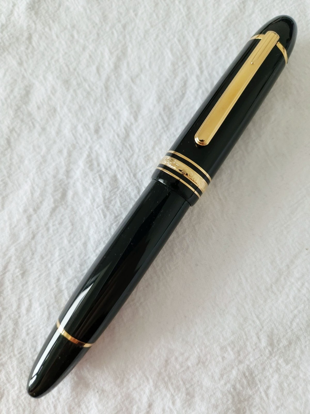 Montblanc Classic Meisterstuck 149 Black Gold Fountain Pen With Box