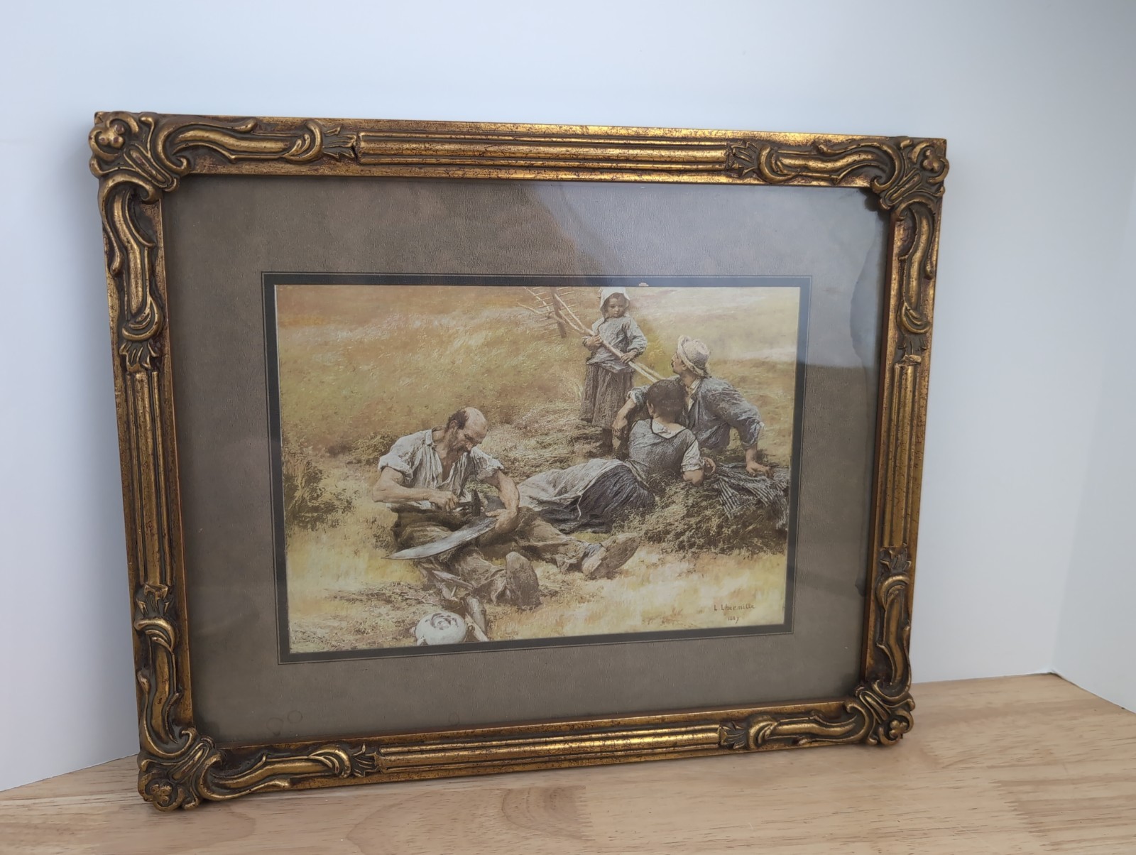 Léon Augustin Lhermitte (1844–1925), The Haymakers (1887) Print Framed Léon Augustin Lhermitte (1844–1925), The Haymakers (1887) Print Framed