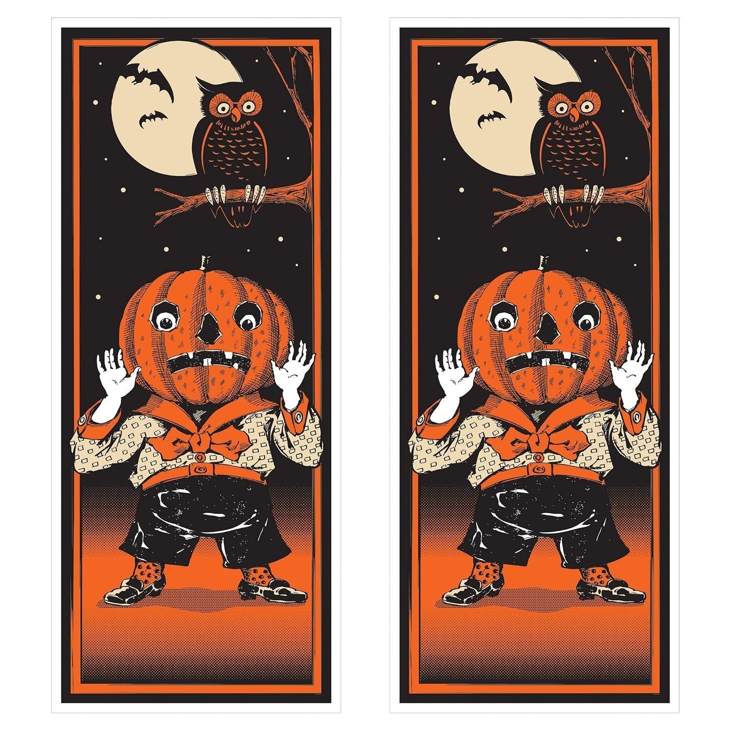 Beistle Vintage Halloween Door Cover – All-Weather Entrance Decoration with Beistle Vintage Halloween Door Cover – All-Weather Entrance Decoration with