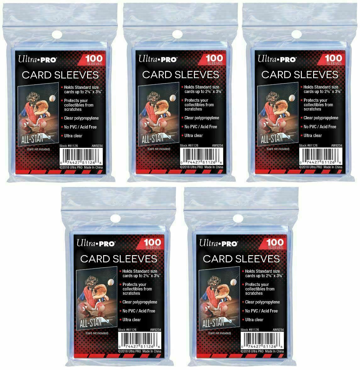 500 x Standard Card Soft Sleeves [ Ultra Pro ] for Magic the Gathering & Pokemon