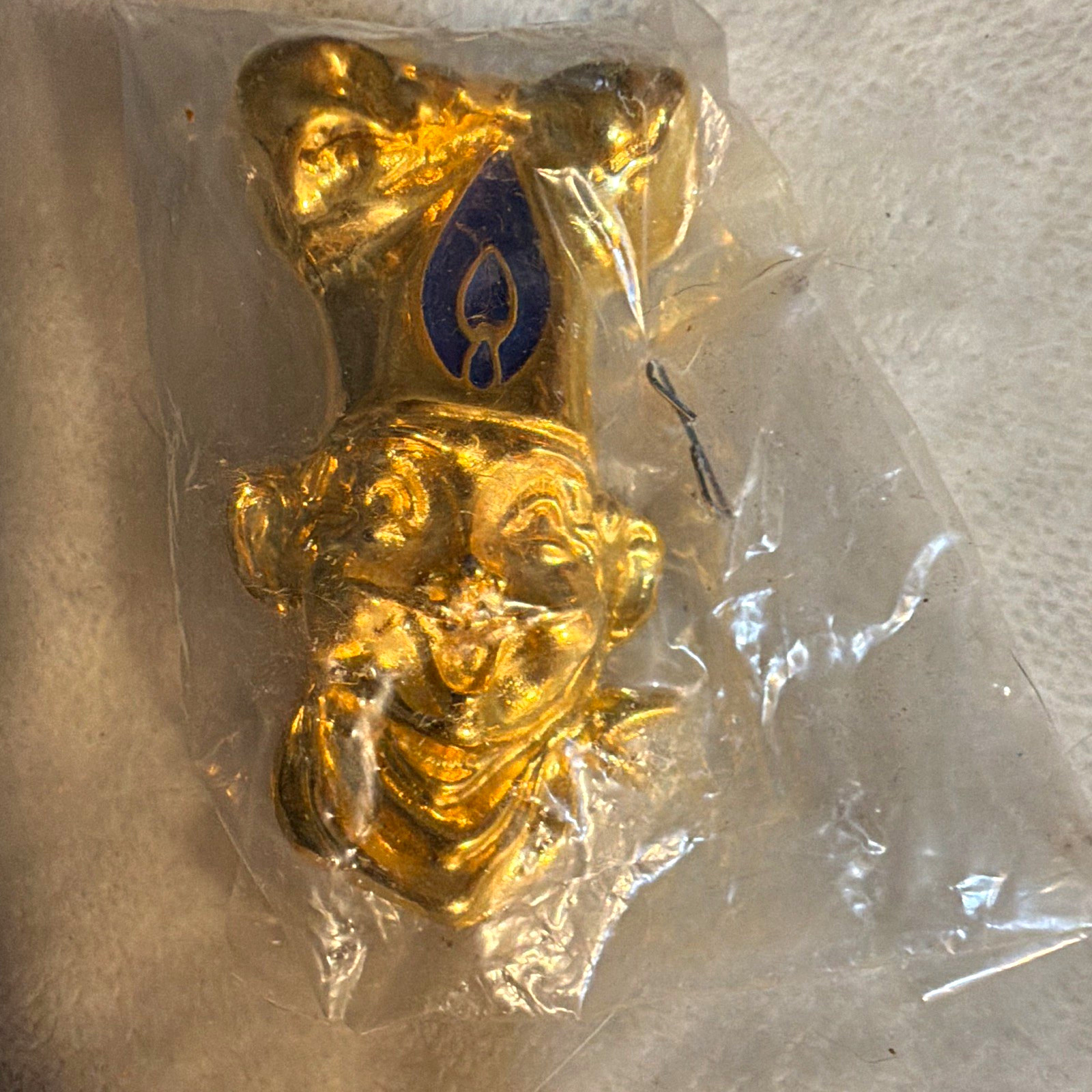 Southern CA Gas Co. Scarf Ring Chef Vintage Gold Southern CA Gas Co. Scarf Ring Chef Vintage Gold