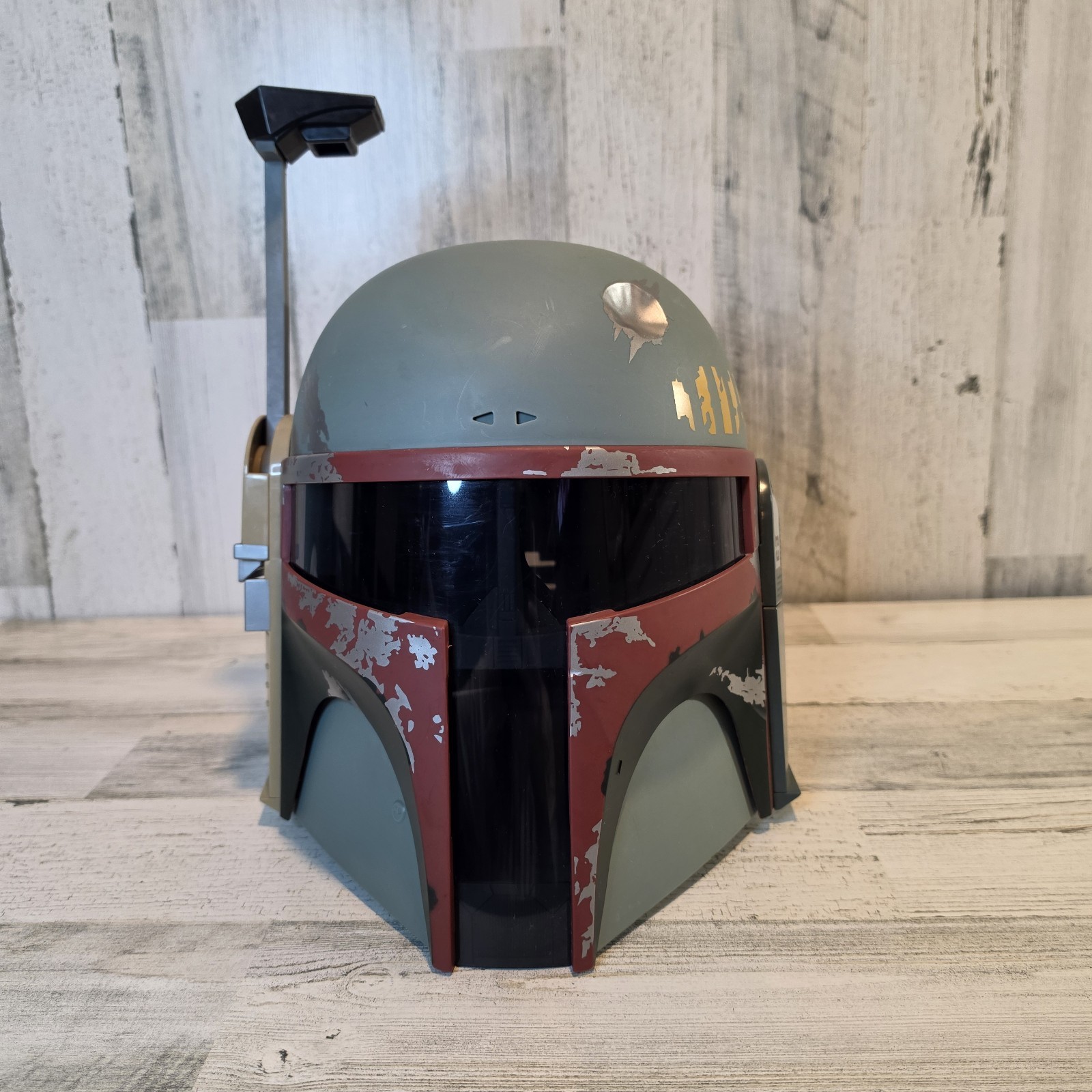 Vintage 2009 Hasbro Star Wars Boba Fett Electronic Talking Helmet Lights Sounds