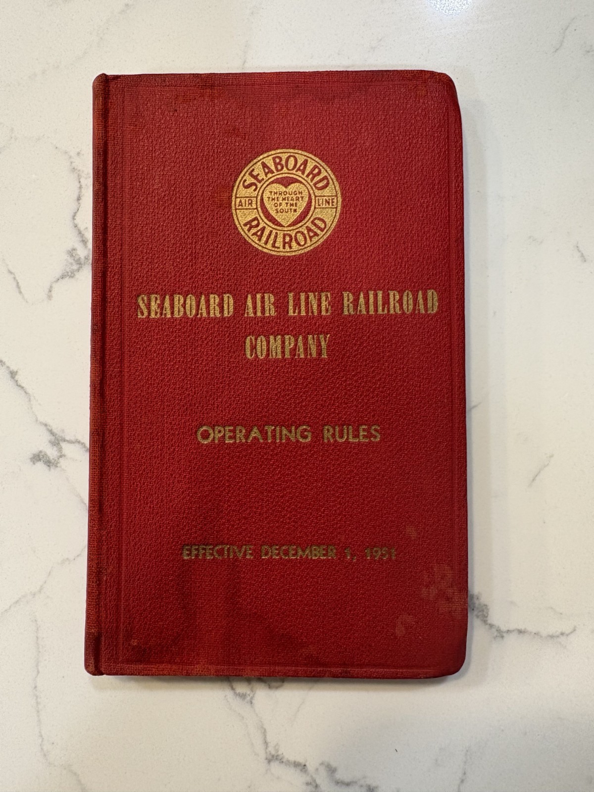 Vintage 1951 Seaboard Air Line Railroad Company Operating Rules Book