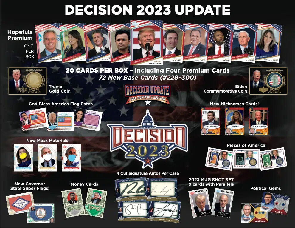 Decision 2023 Update 2024 Complete Your Set Political Trading Cards 2022 Base