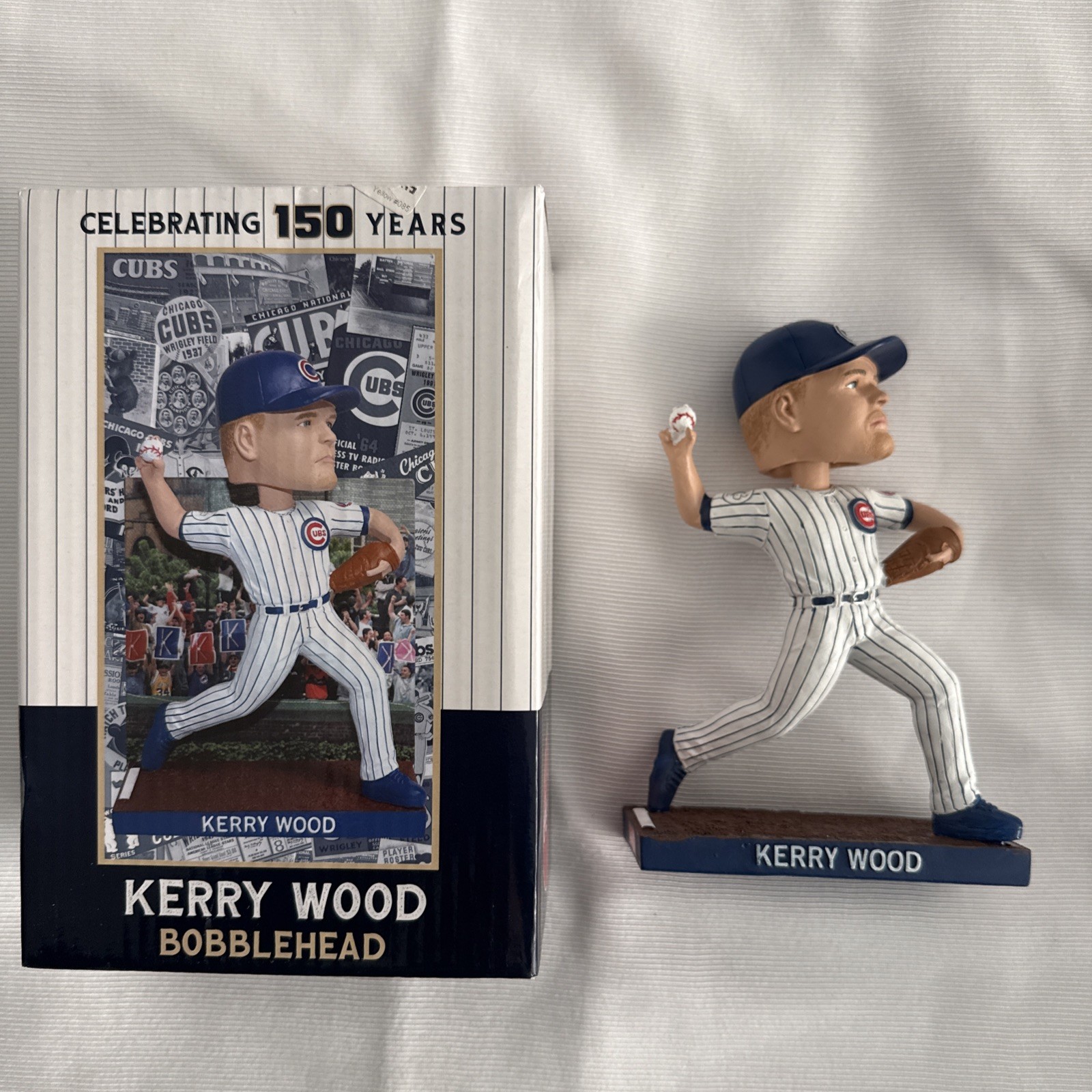 2026 Chicago Cubs Kerry Wood Bobblehead 150 Years SGA 5/2/26 New In Box 2026 Chicago Cubs Kerry Wood Bobblehead 150 Years SGA 5/2/26 New In Box