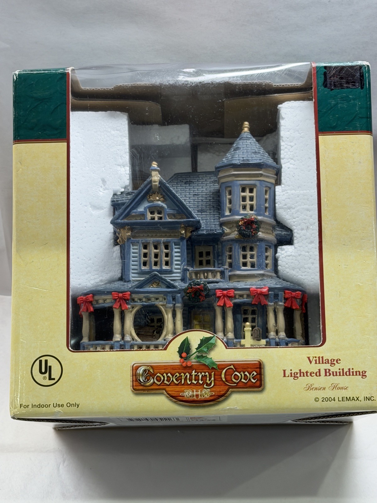 Vintage 2004 Lemax Coventry Cove Bensen House Lighted Village Building 45116 Box Vintage 2004 Lemax Coventry Cove Bensen House Lighted Village Building 45116 Box