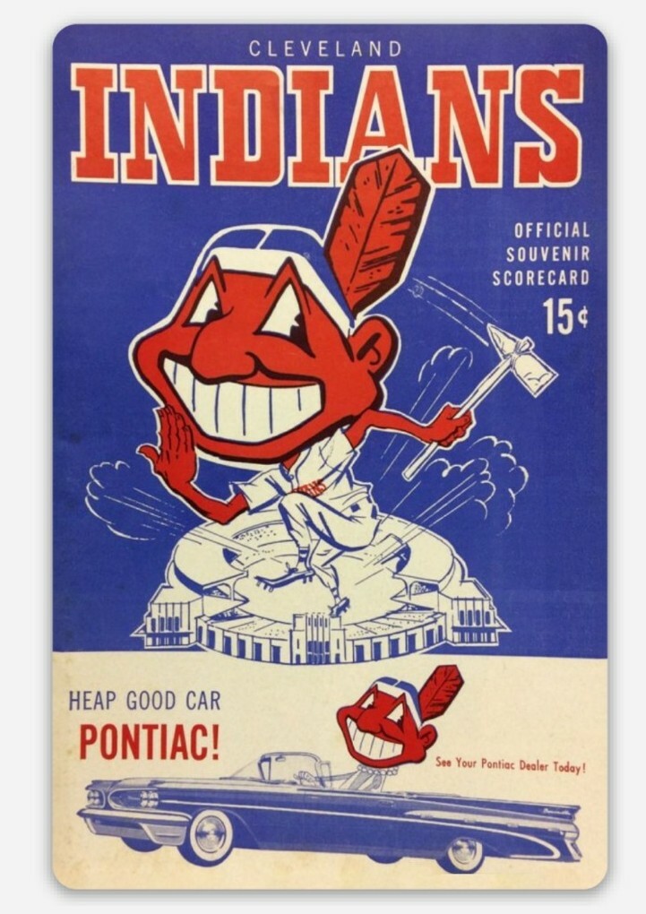 Chief Wahoo Magnet Vintage Cleveland Indians Custom Vinyl MLB Tribute Pontiac Chief Wahoo Magnet Vintage Cleveland Indians Custom Vinyl MLB Tribute Pontiac