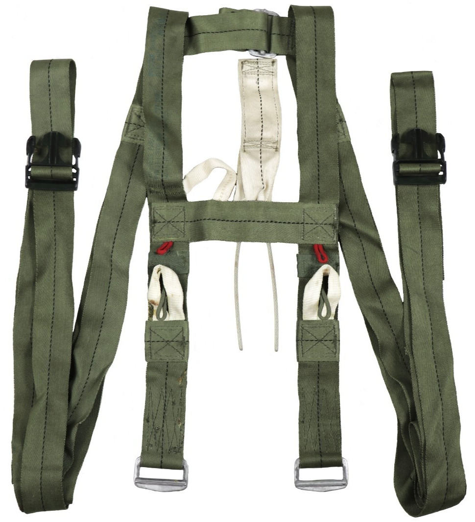 US Military Parachute Harness OD Green Air Item USGI Jump US Military Parachute Harness OD Green Air Item USGI Jump