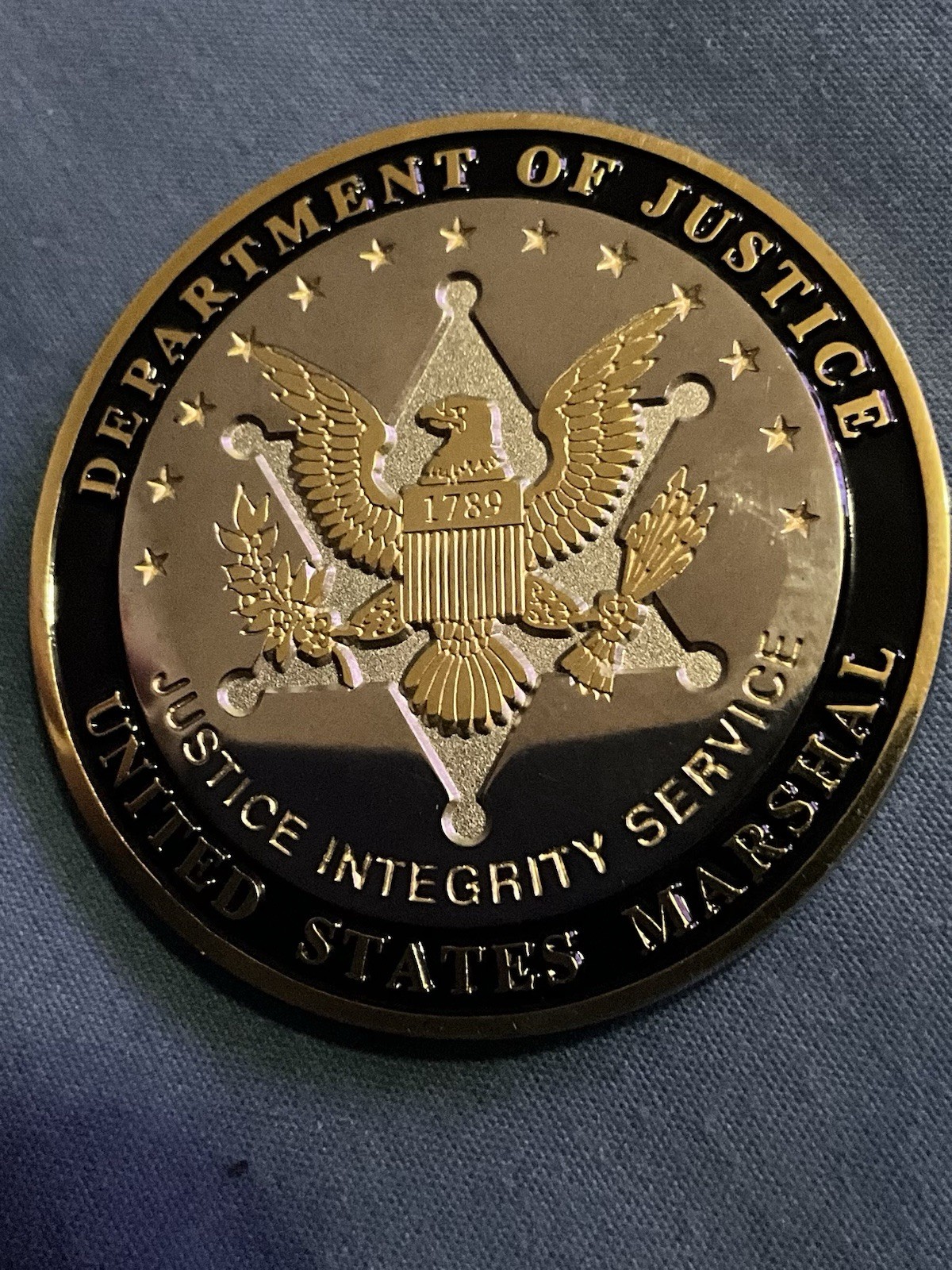 US Marshals Service SNS Security Operations Department Of Justice Challenge Coin