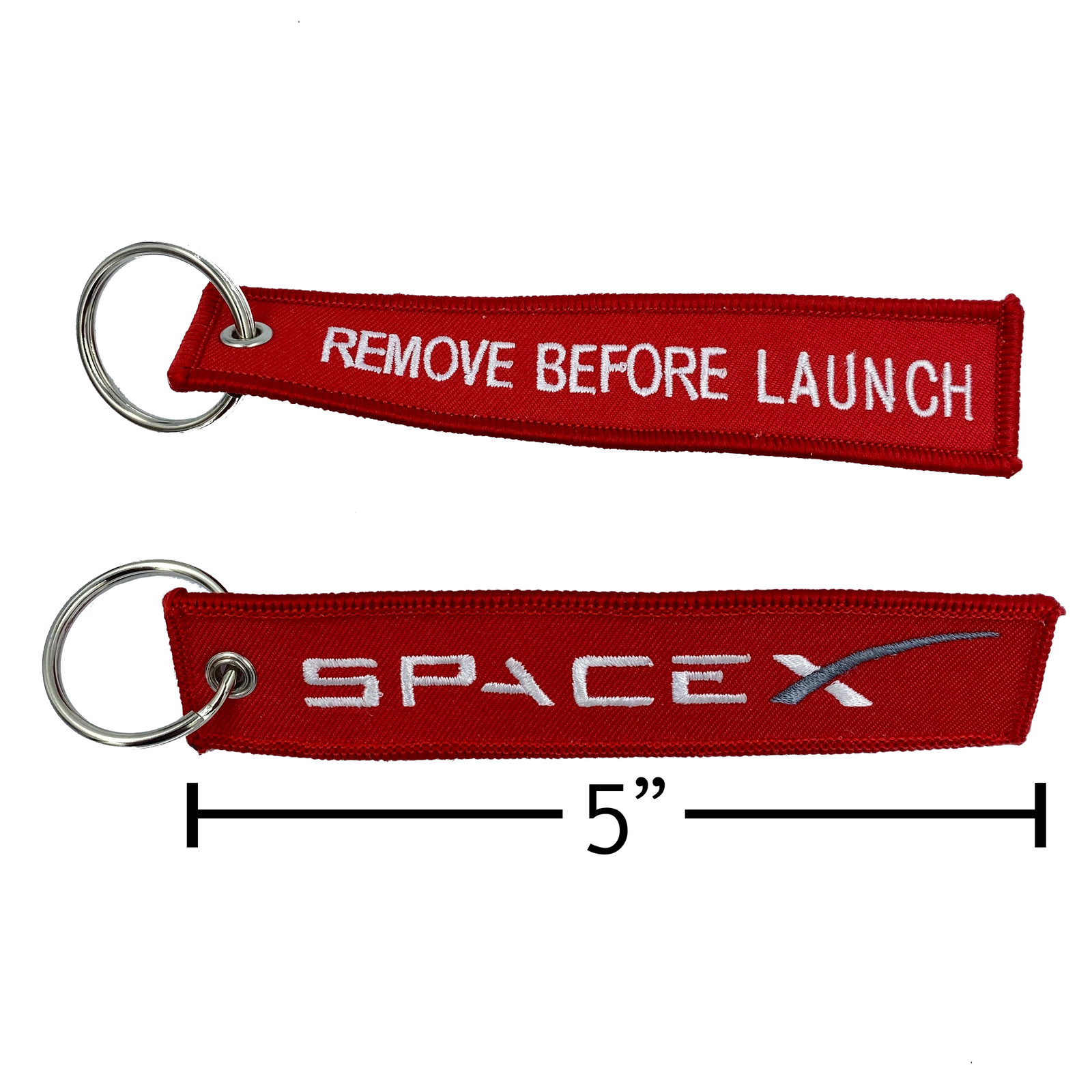 II-019 Space X REMOVE BEFORE LAUNCH Keychain or Luggage Tag or zipper pull Space II-019 Space X REMOVE BEFORE LAUNCH Keychain or Luggage Tag or zipper pull Space