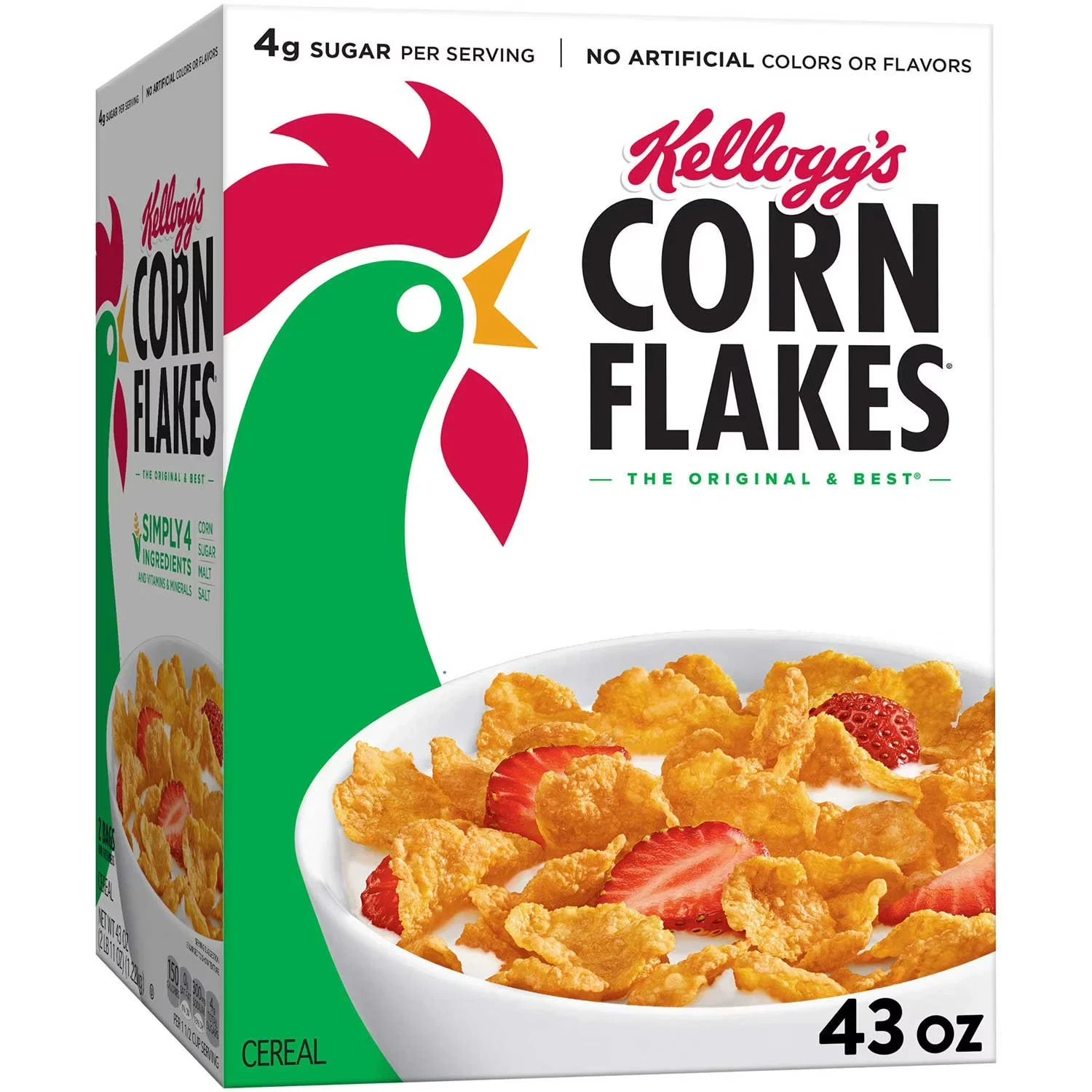 Kellogg\'s Corn Flakes (43 oz., 2 pk.) Great Price