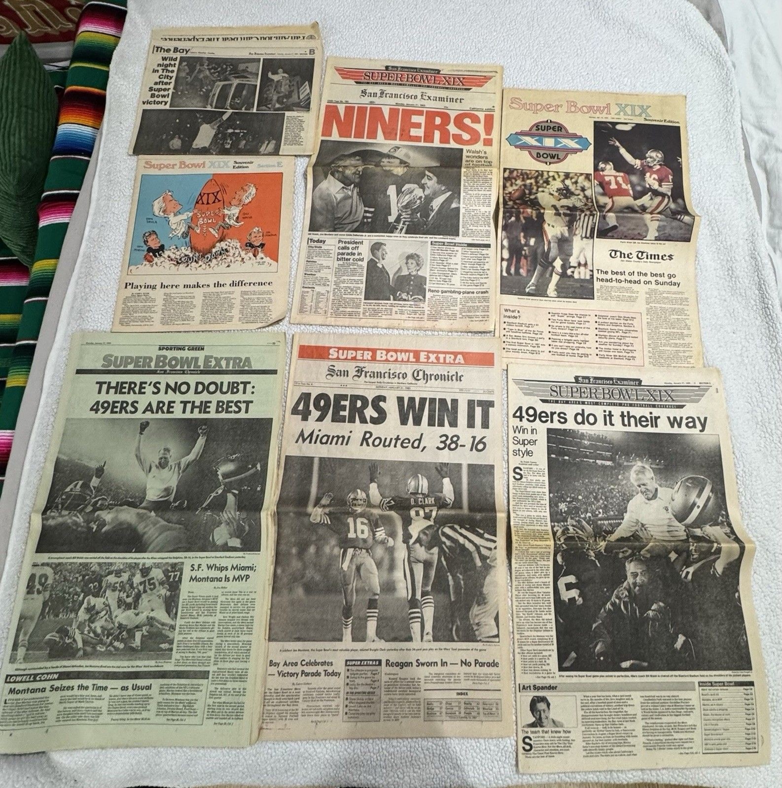Vintage San Francisco 49ers Newspaper Lot 6 January 1985 Super Bowl Champion 80s Vintage San Francisco 49ers Newspaper Lot 6 January 1985 Super Bowl Champion 80s