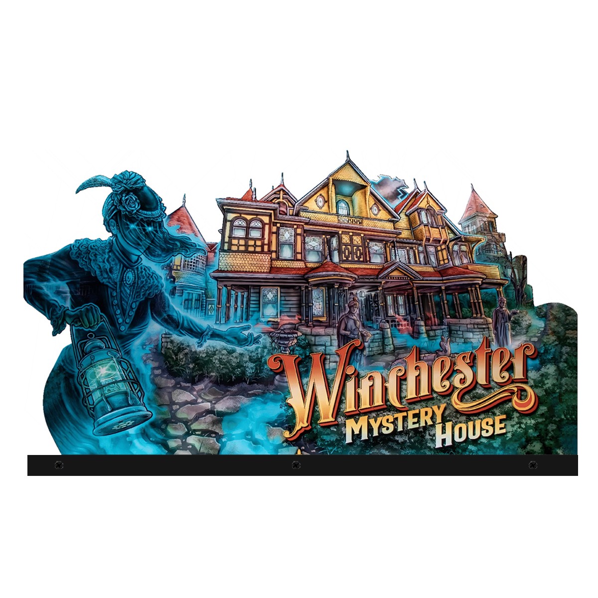 Winchester Mystery House Pinball Topper Led RGB Topper for Pinball Machine