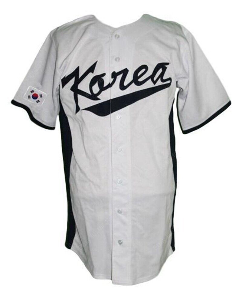 Throwback 추신수 Shin-Soo Choo #5 Team South Korea Baseball Jersey Stitched S-4XL