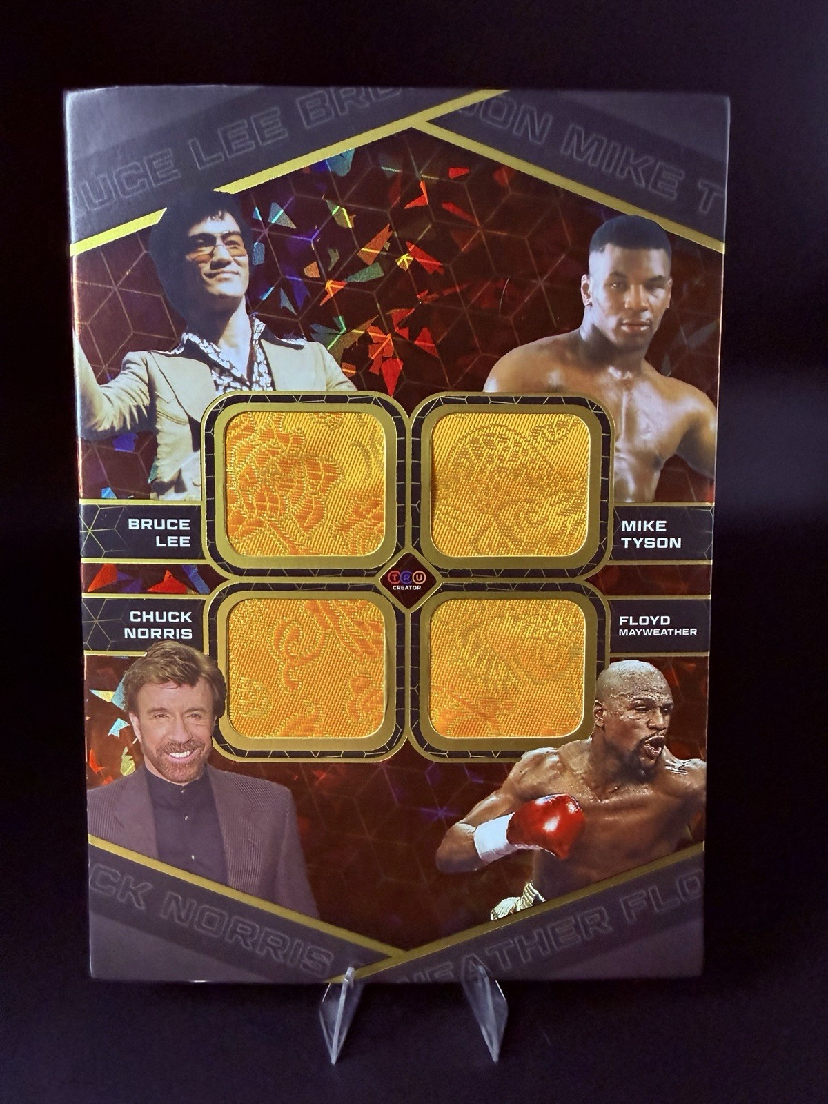 Bruce Lee Quad Relic 2025 Series 1 Edition Tyson, Norris, Mayweather Bruce Lee Quad Relic 2025 Series 1 Edition Tyson, Norris, Mayweather