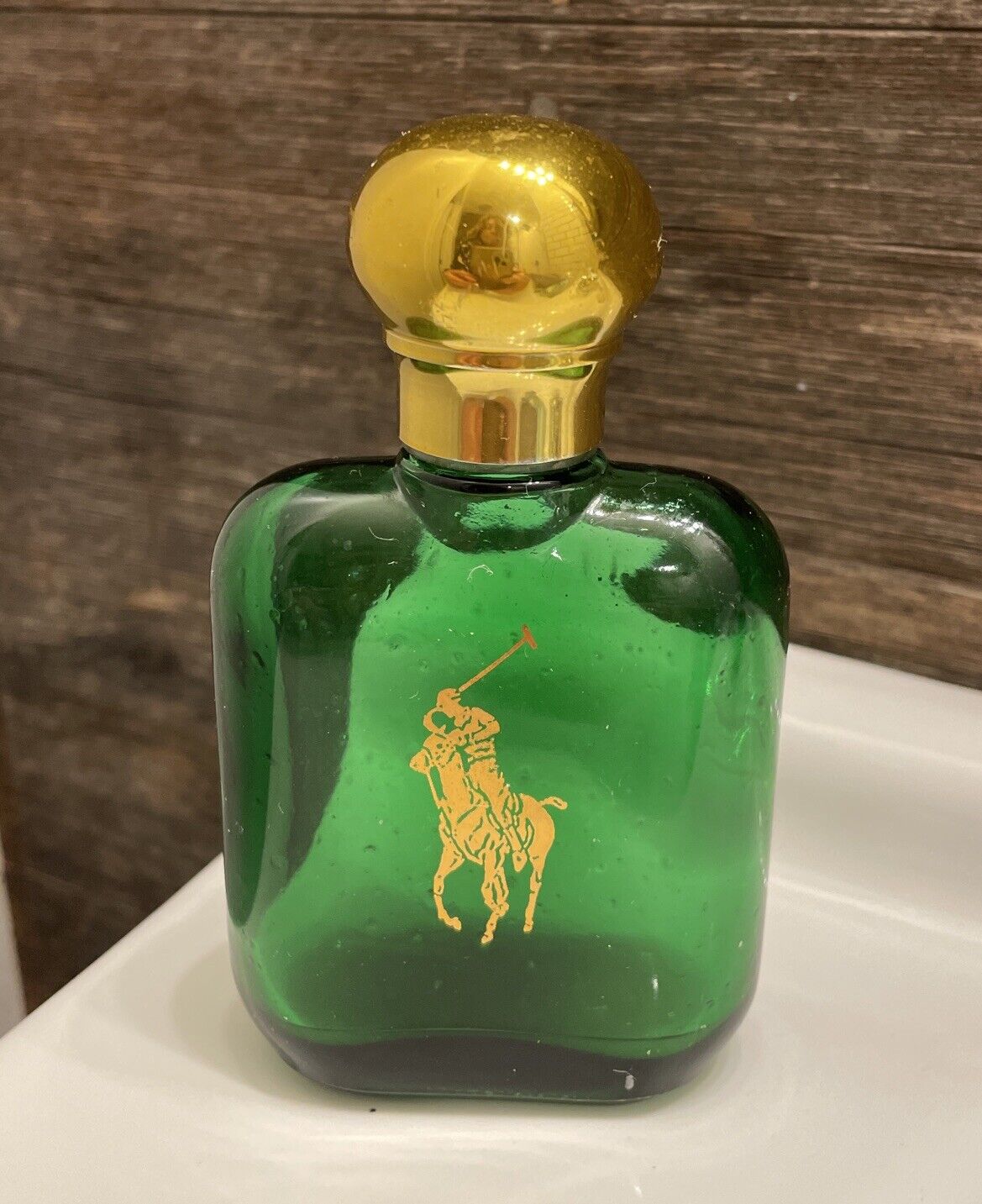 Vintage 1878 Ralph Lauren Polo After Shave Bottle With A Few Drops In Bottom