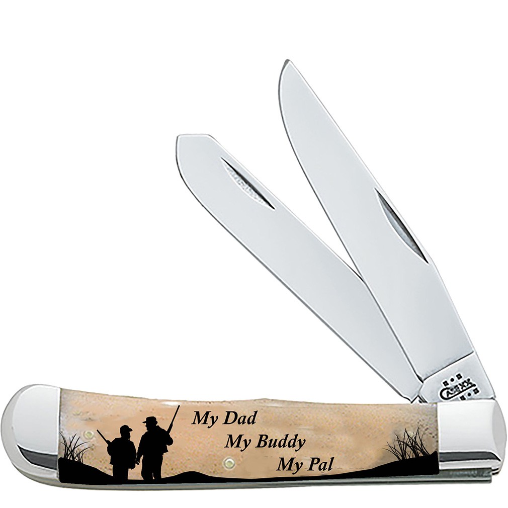 CASE XX KNIVES MY DAD, MY BUDDY, MY PAL NATURAL BONE TRAPPER 6254 SS (9100567) P CASE XX KNIVES MY DAD, MY BUDDY, MY PAL NATURAL BONE TRAPPER 6254 SS (9100567) P