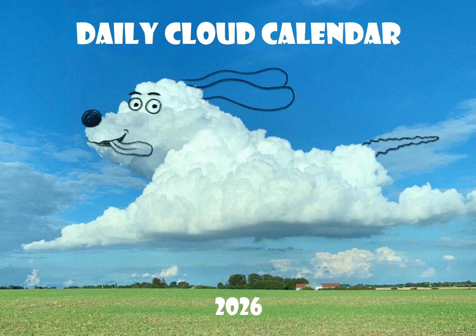 2026 Daily Cloud Wall Calendar