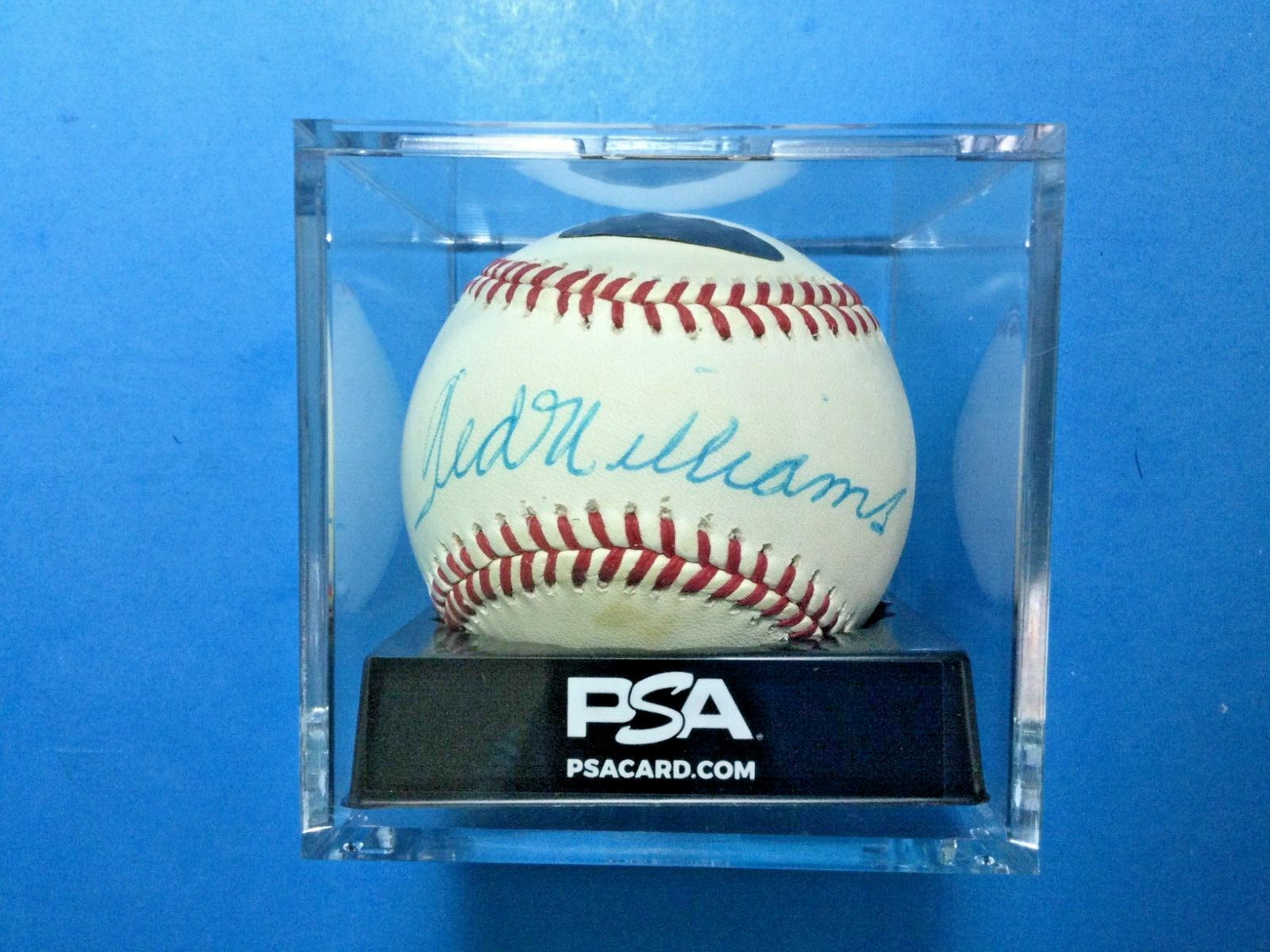 Ted Williams Autographed OAL (B Brown)  Baseball with PSA/DNA Full Letter COA