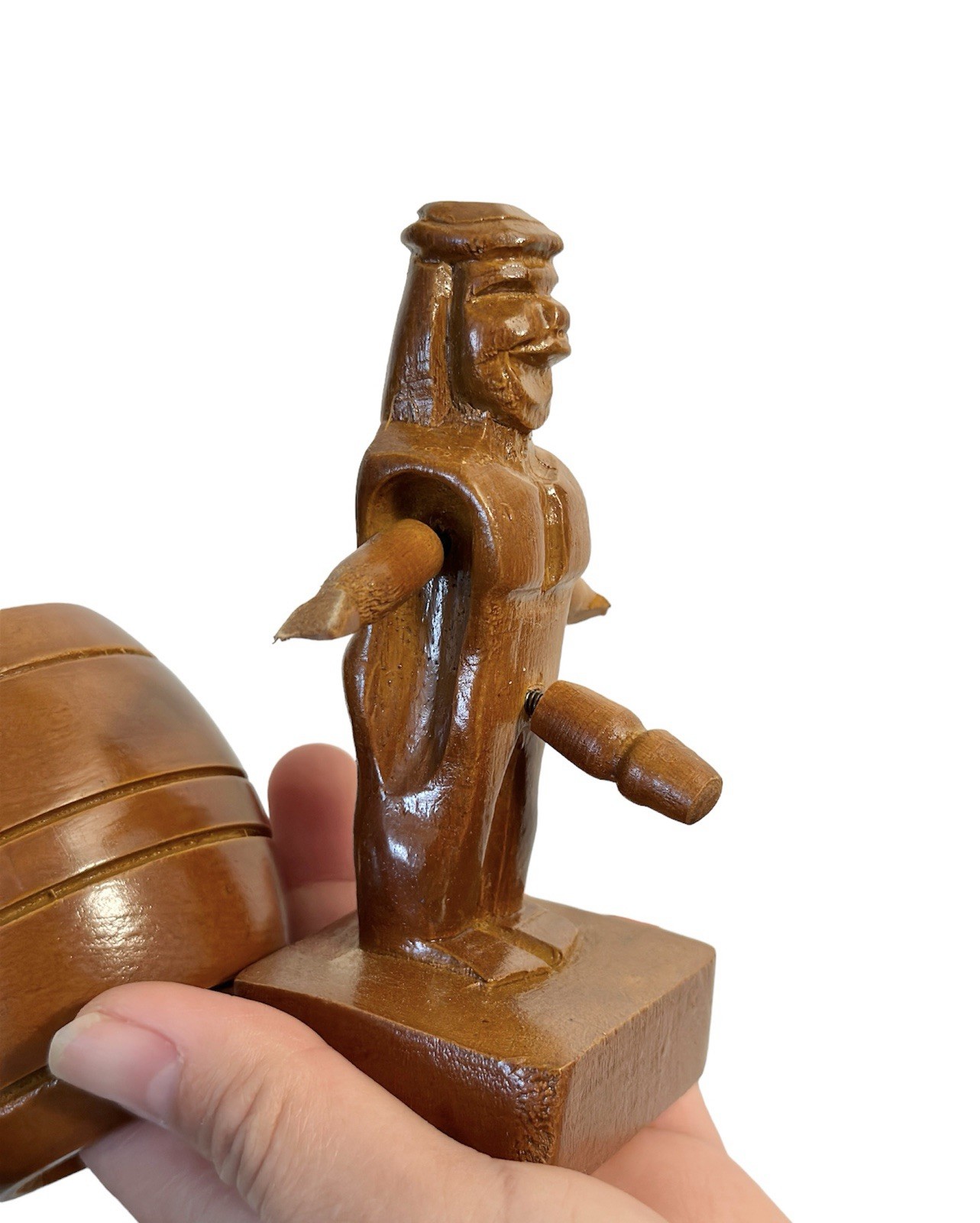Philippine Wooden Barrel Man 3 3/4” Philippine Wooden Barrel Man 3 3/4”
