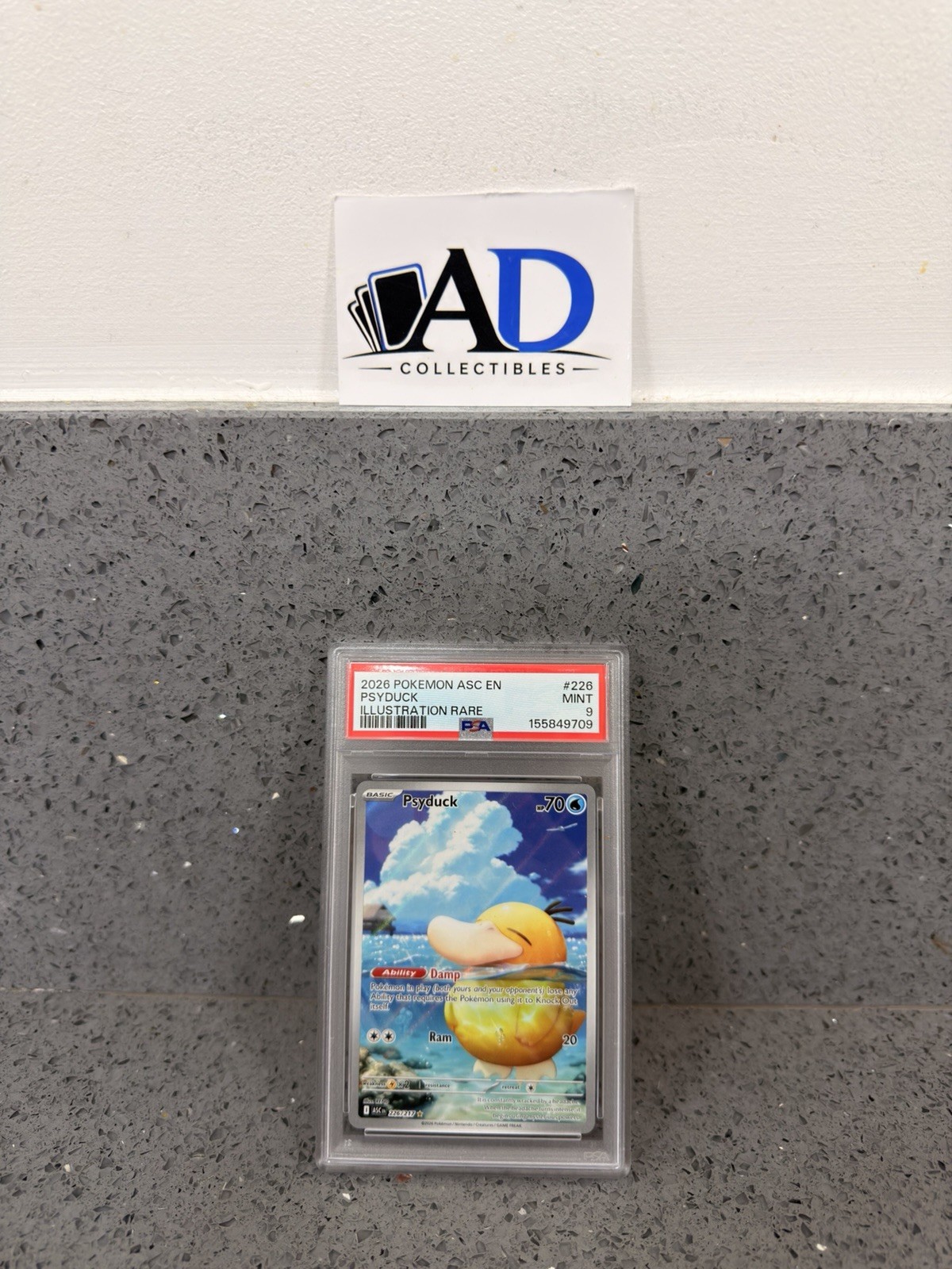 2026 Pokémon TCG Ascended Heroes Psyduck Illustration Rare 226/217 PSA 9 ✅🚛 2026 Pokémon TCG Ascended Heroes Psyduck Illustration Rare 226/217 PSA 9 ✅🚛