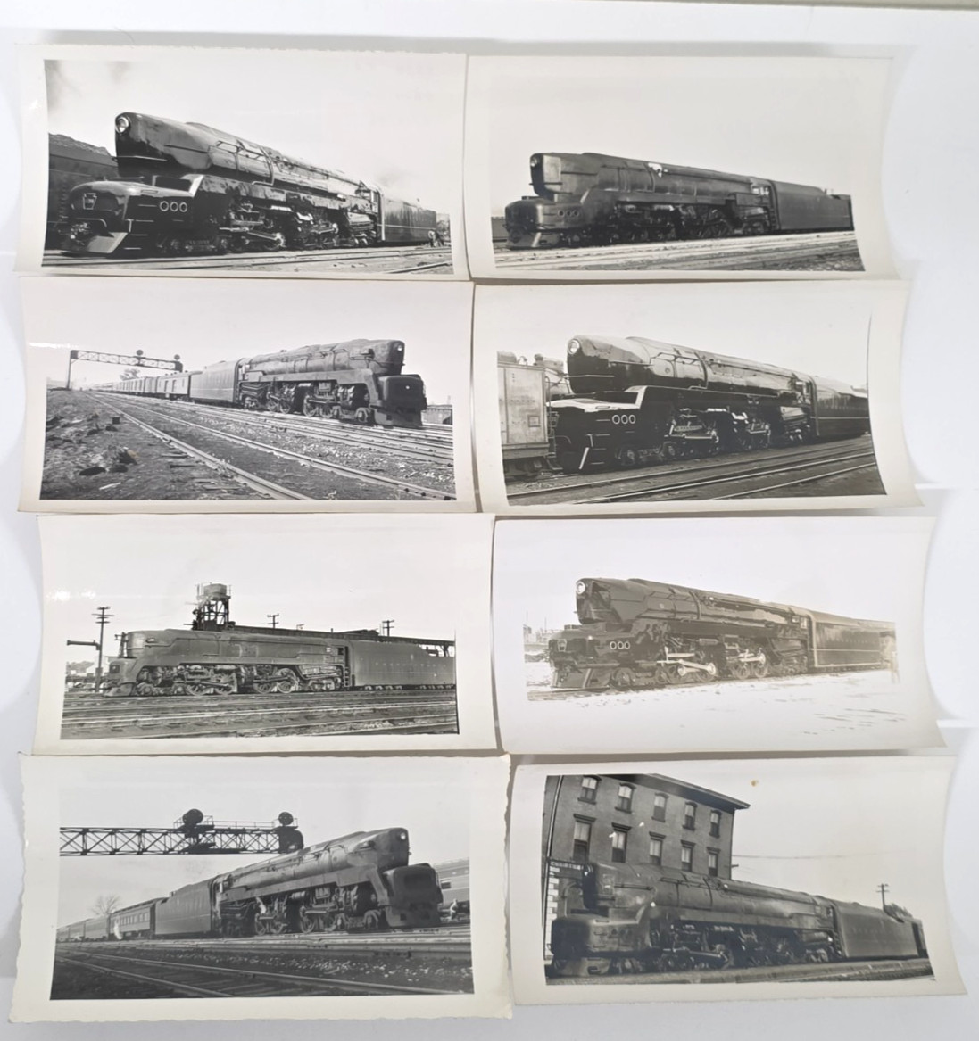 C. 1940s Pennsylvania Railroad PRR T-1 Steam Locomotive Photo Lot Of 8 C. 1940s Pennsylvania Railroad PRR T-1 Steam Locomotive Photo Lot Of 8