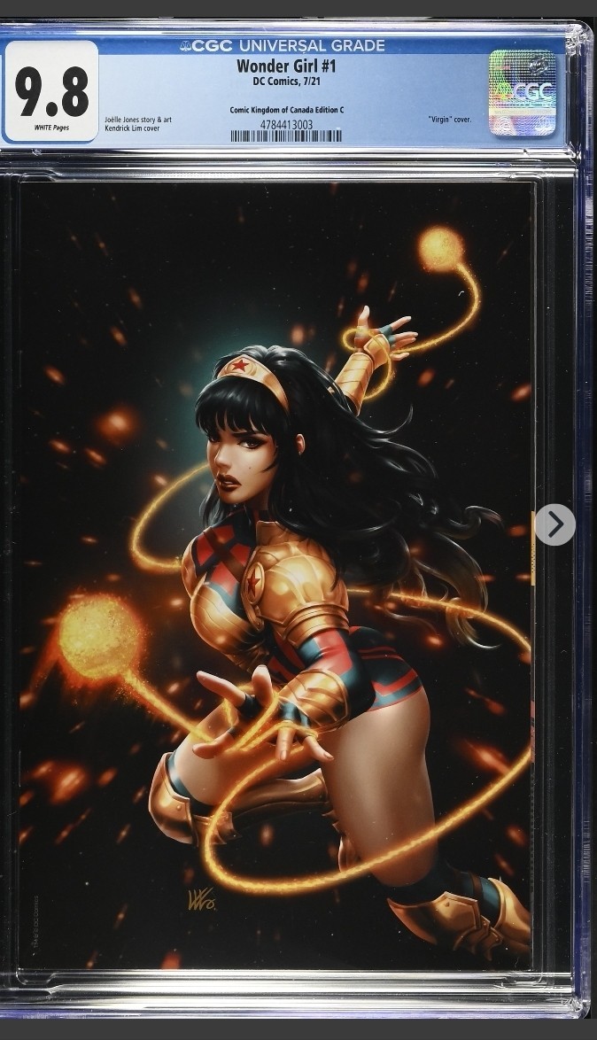 Wonder Girl  #1  CGC 9.8 Kunkka Exclusive Virgin Variant 