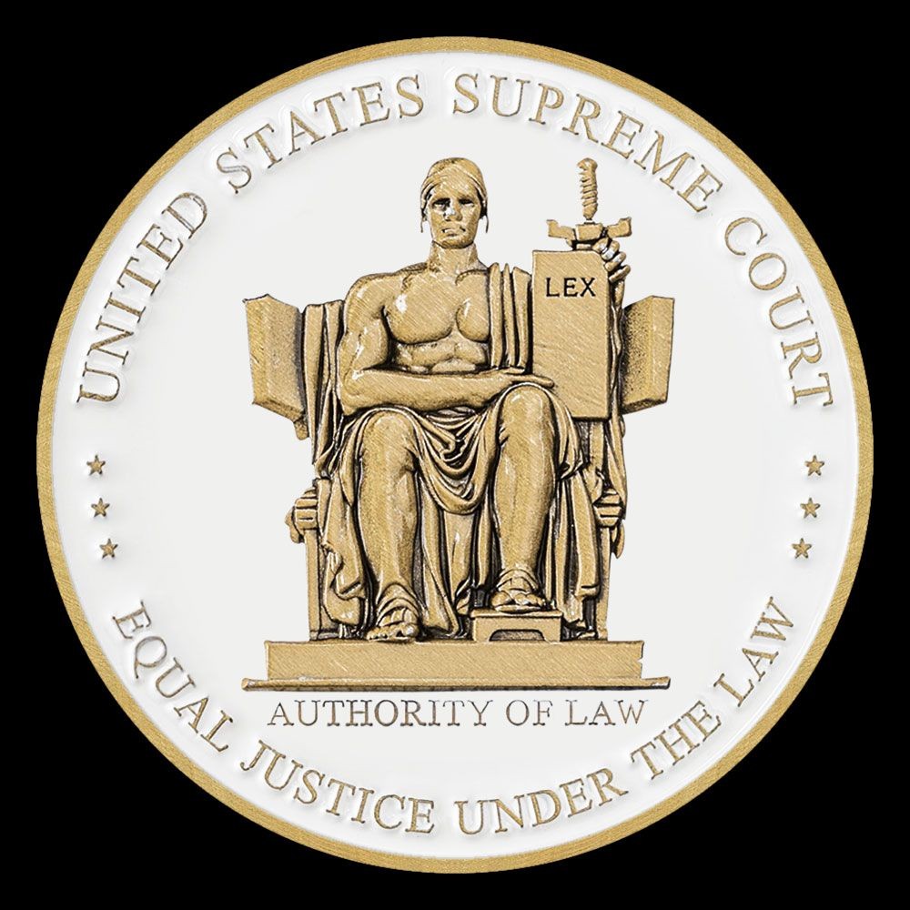 Supreme Court Authority of Law Challenge Coin Supreme Court Authority of Law Challenge Coin
