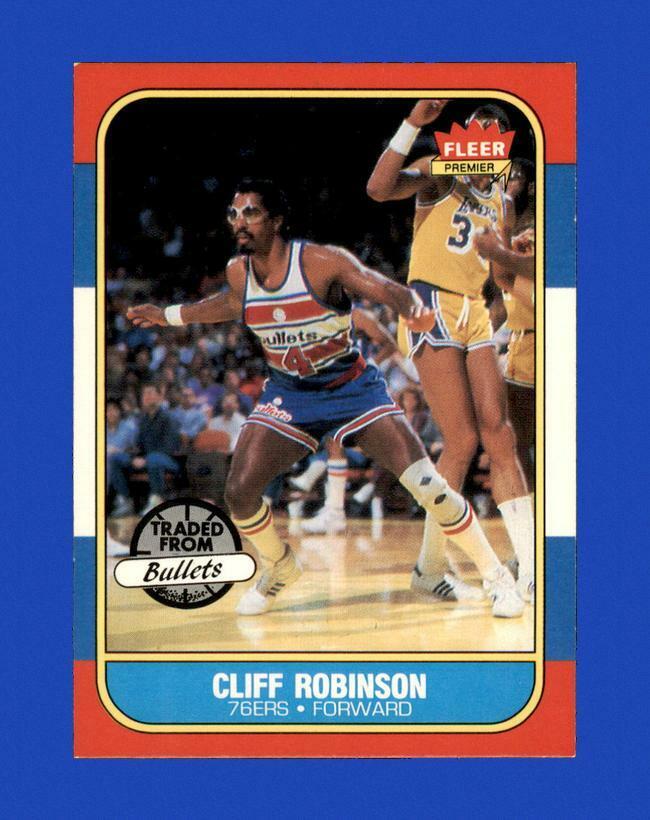 1986-87 Fleer Set Break # 93 Clifford Robinson EX-EXMINT *GMCARDS*