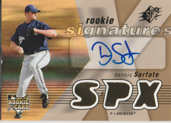 Dennis Sarfate 2007 UD SPx Rookie Signatures RC auto autograph card 114
