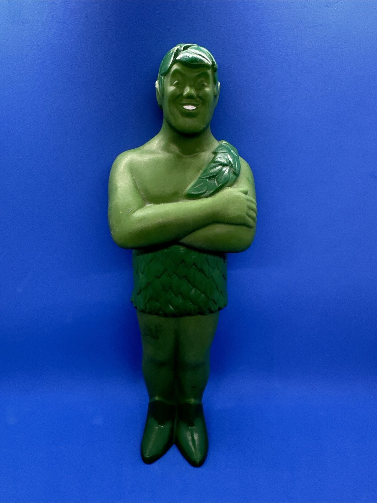 Vintage Jolly Green Giant Rubber Vinyl Toy Doll Figure 1970s Approx. 9.5\
