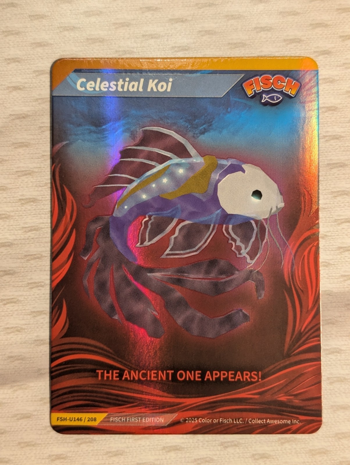 π π₯2025 Fisch Roblox 1st Edition Celestial Koi - #U146/208π₯π π π₯2025 Fisch Roblox 1st Edition Celestial Koi - #U146/208π₯π