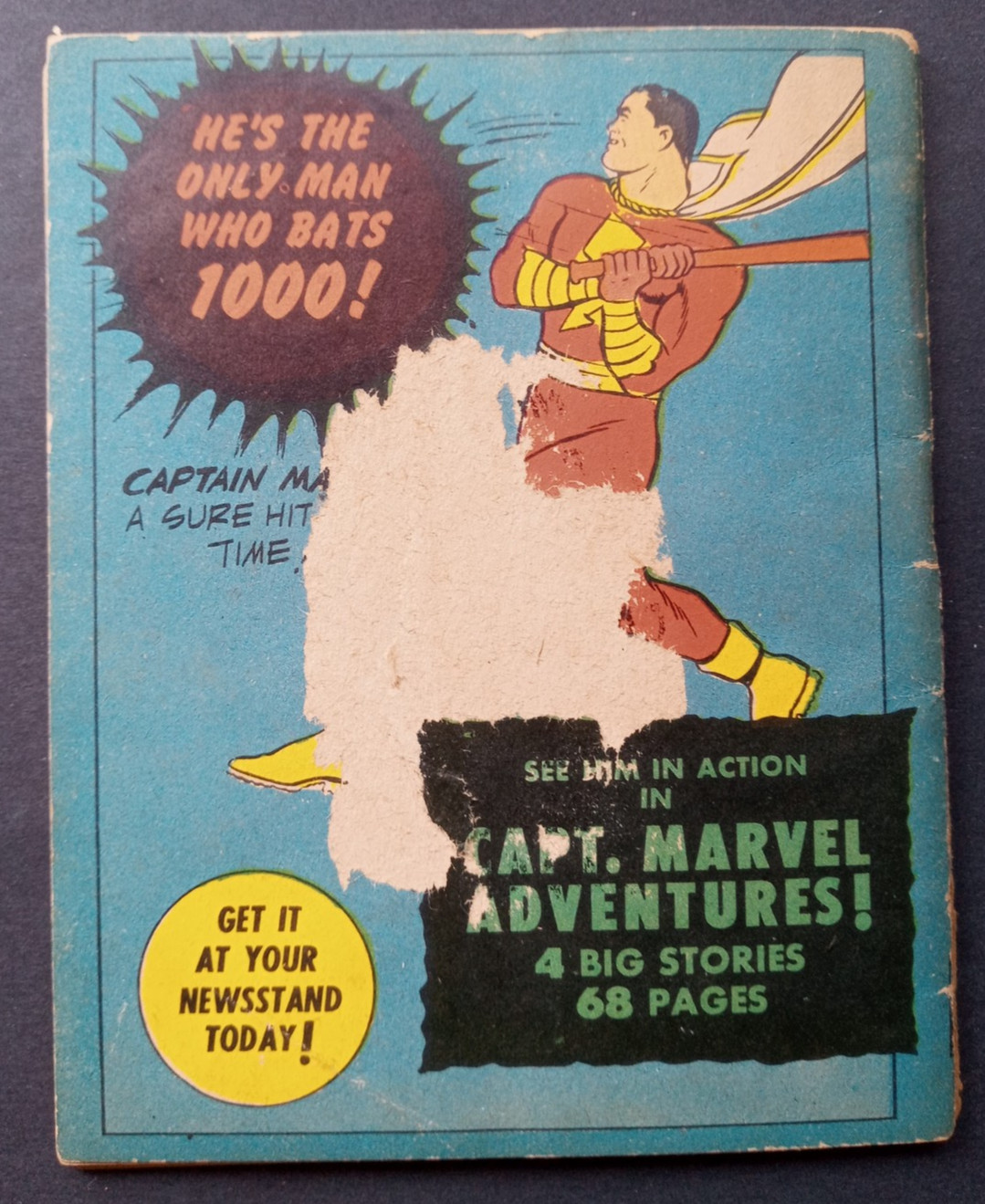 SPY SMASHER Mighty Midget Comics 11 (1942) VERY RARE BACK COVER VARIANT