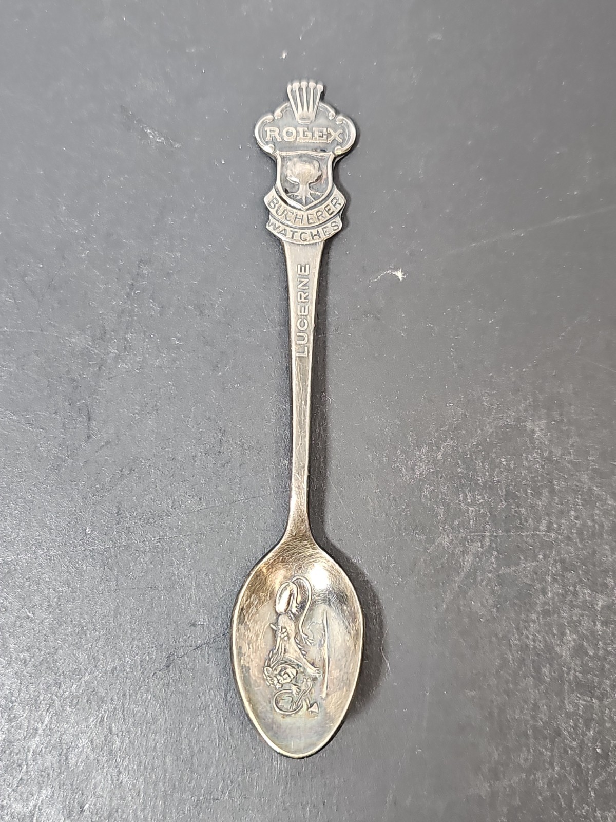 VTG Spoon by Rolex Bucherer of Switzerland Silver Plate Spoon 4 VTG Spoon by Rolex Bucherer of Switzerland Silver Plate Spoon 4